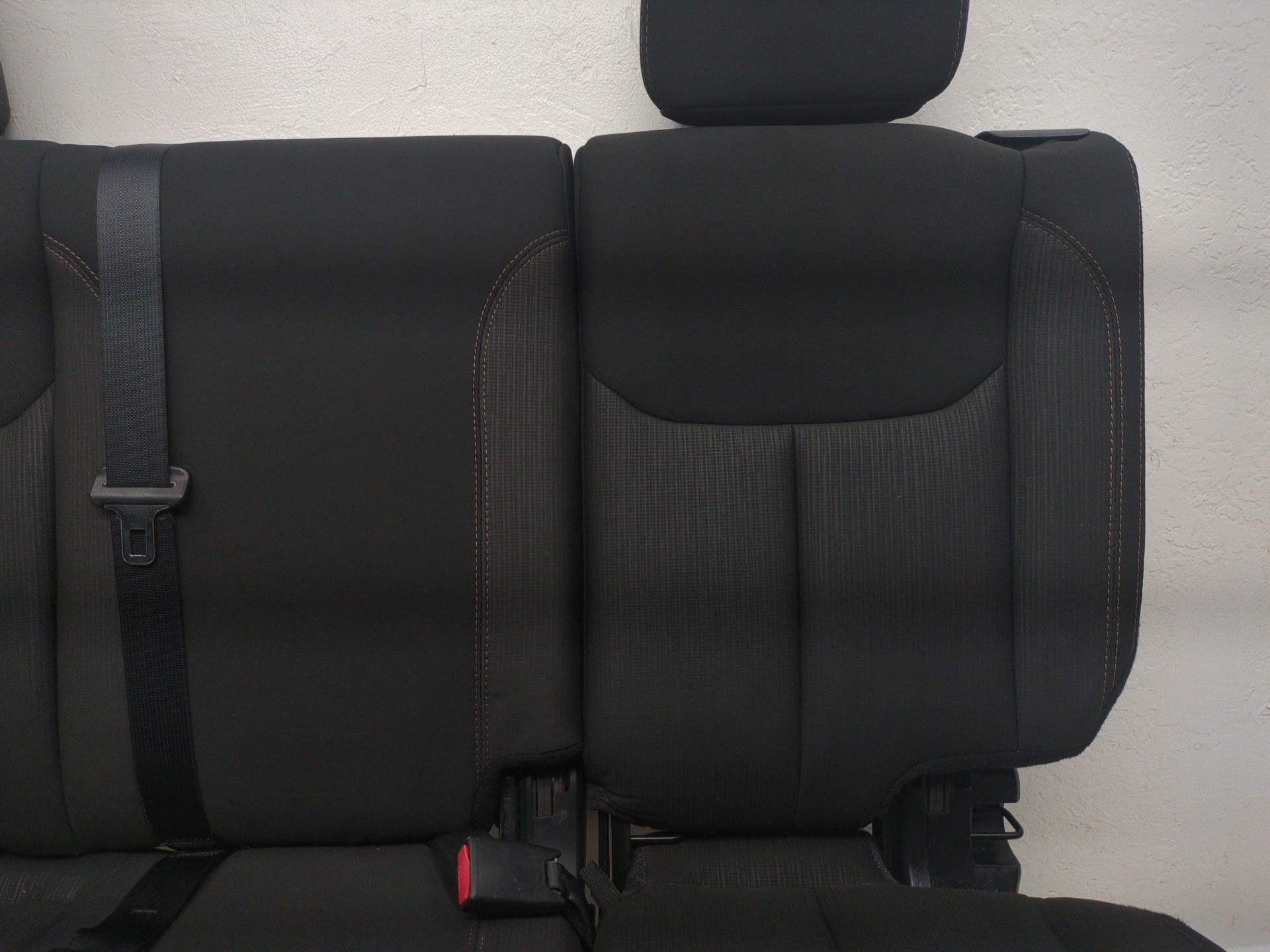 2007 - 2018 Jeep Wrangler JK Unlimited Rear Seat, Sahara Black Cloth #1803 - Image 3
