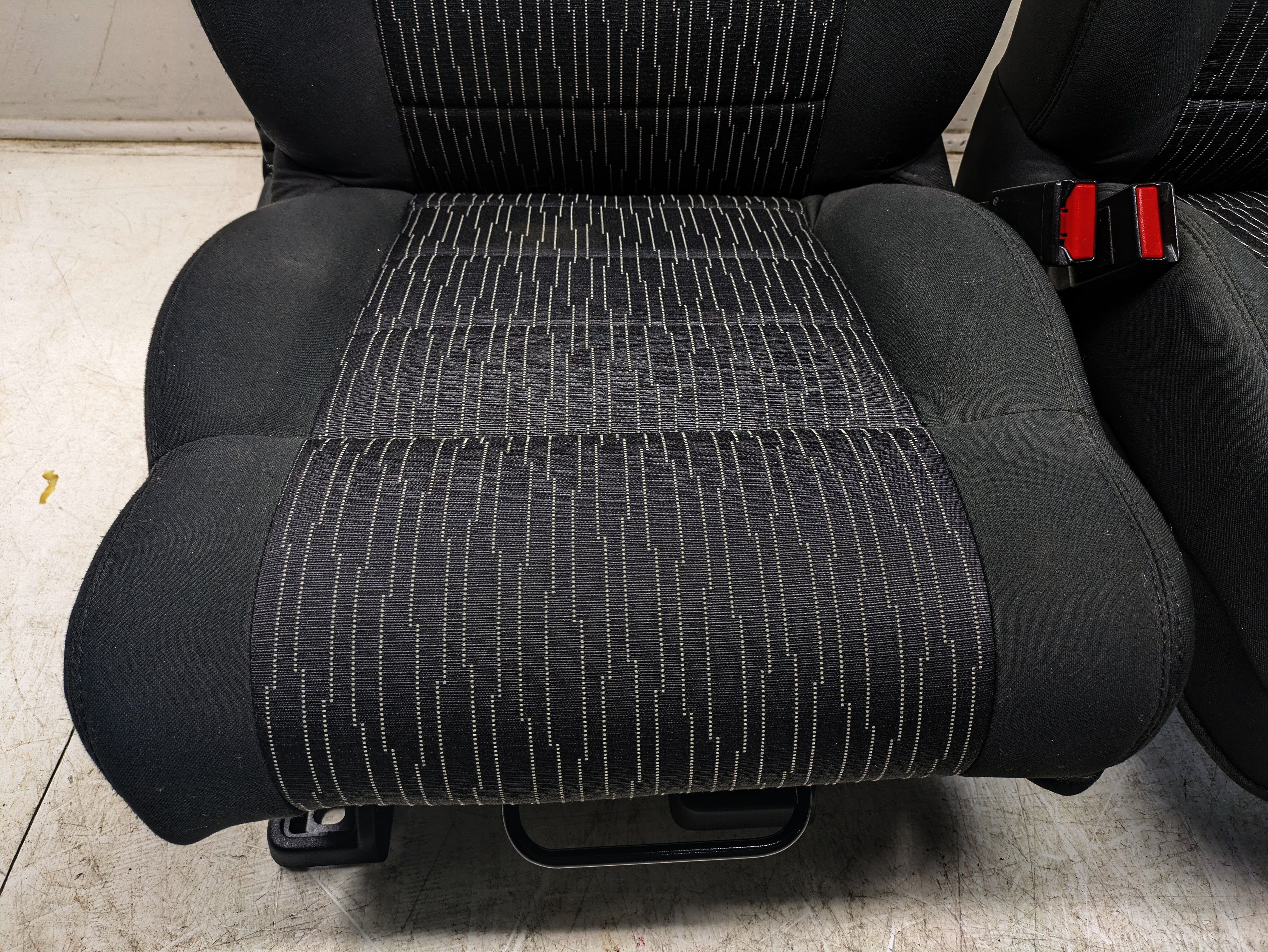 2013 - 2018 Jeep Wrangler Seats, Black Cloth, 2 Door JK w/ Easy Access. #1349 - Image 3