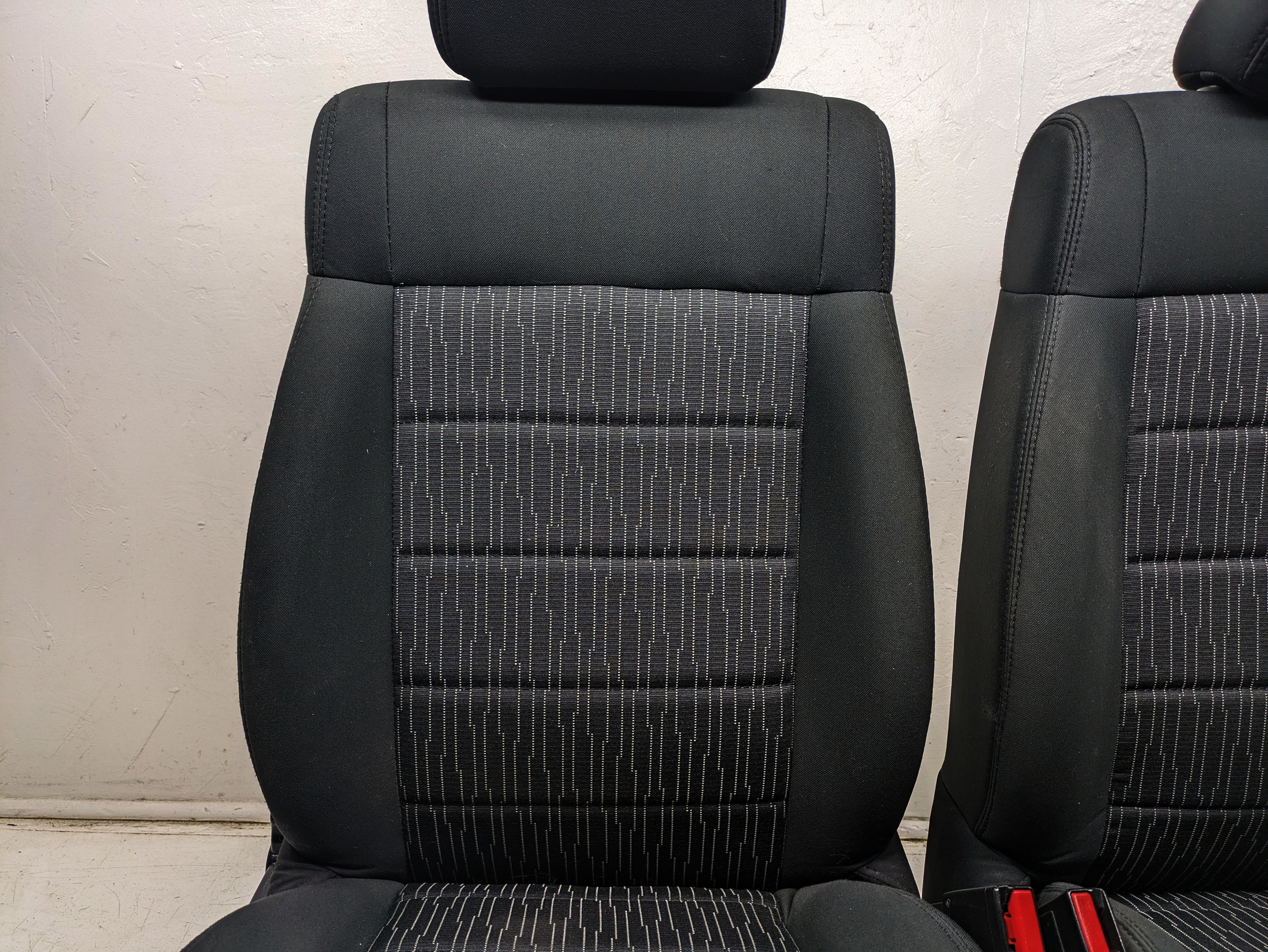 2013 - 2018 Jeep Wrangler Seats, Black Cloth, 2 Door JK w/ Easy Access. #1349 - Image 5