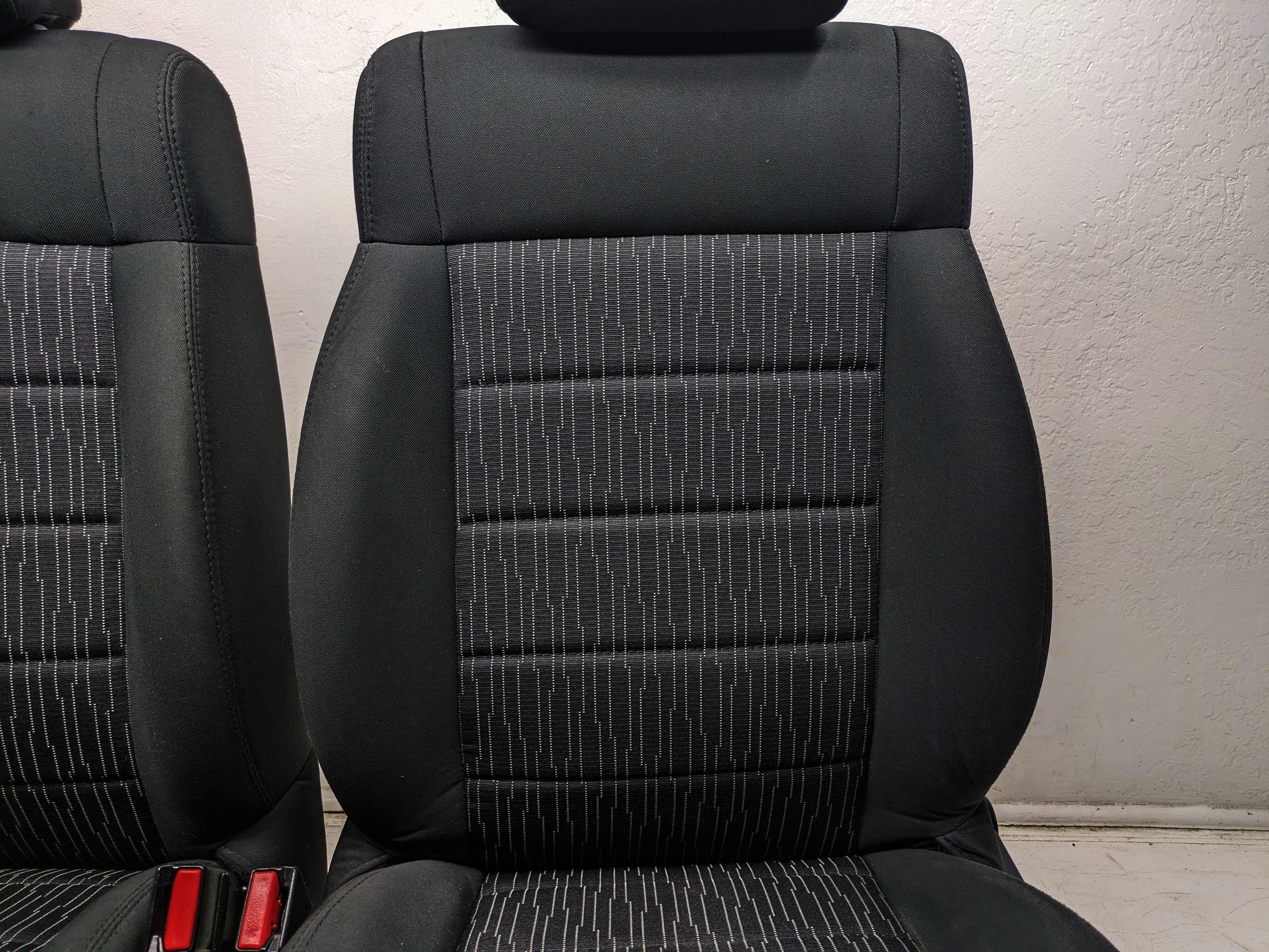 2013 - 2018 Jeep Wrangler Seats, Black Cloth, 2 Door JK w/ Easy Access. #1349 - Image 6