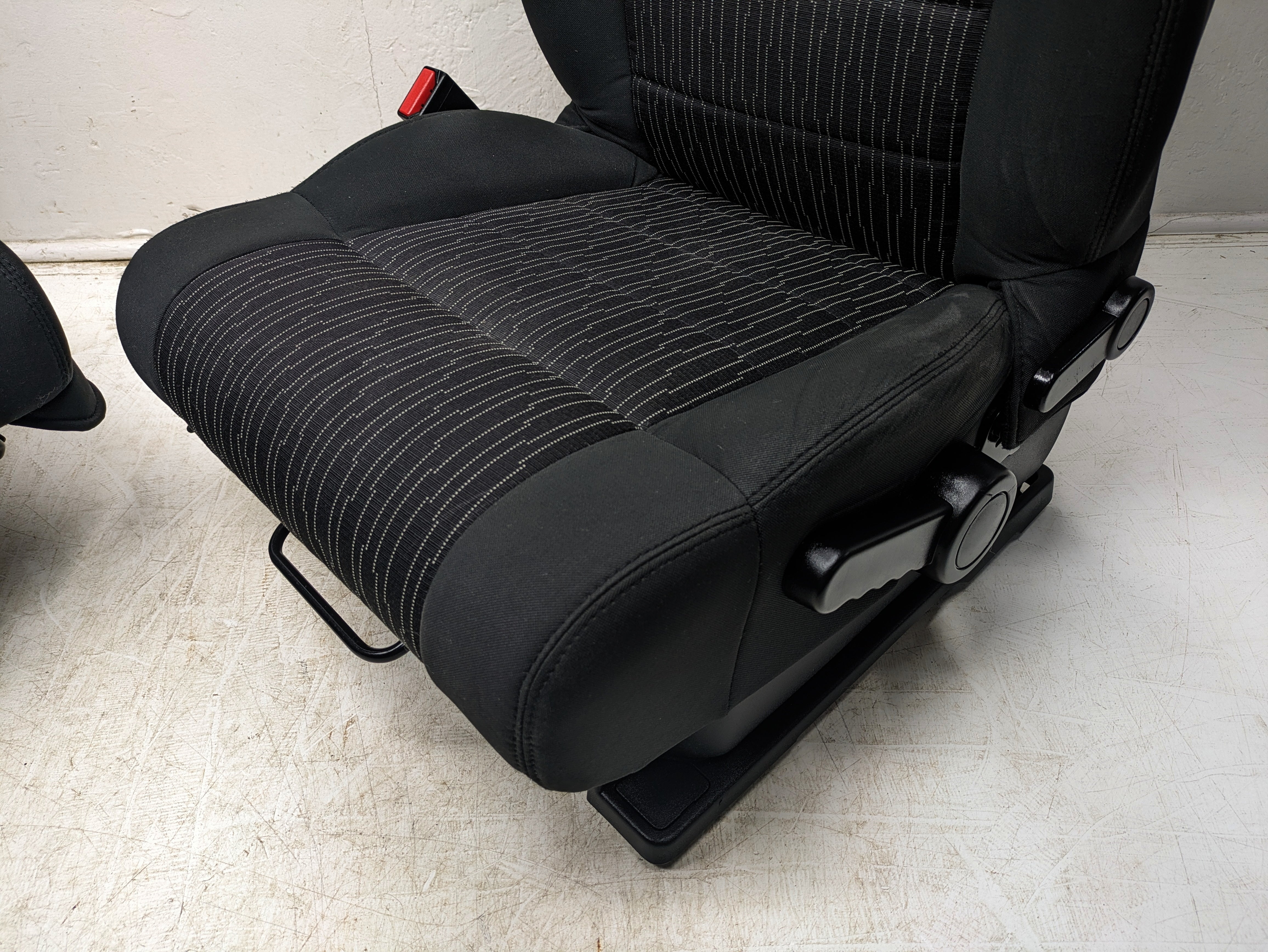 2013 - 2018 Jeep Wrangler Seats, Black Cloth, 2 Door JK w/ Easy Access. #1349 - Image 8
