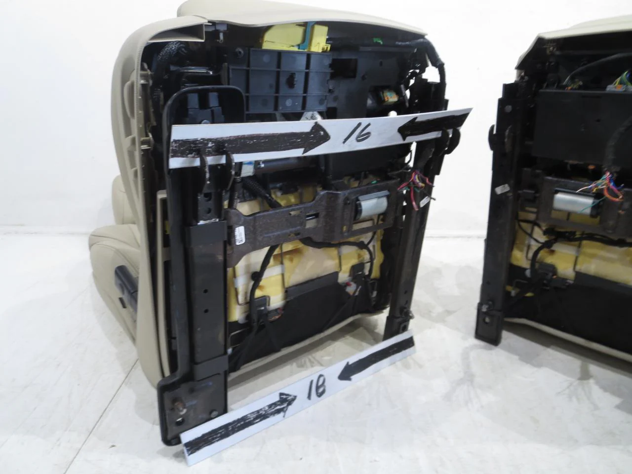 2013 - 2019 Cadillac ATS Seats, Sedan, Light Tan Leather #340r - Image 20