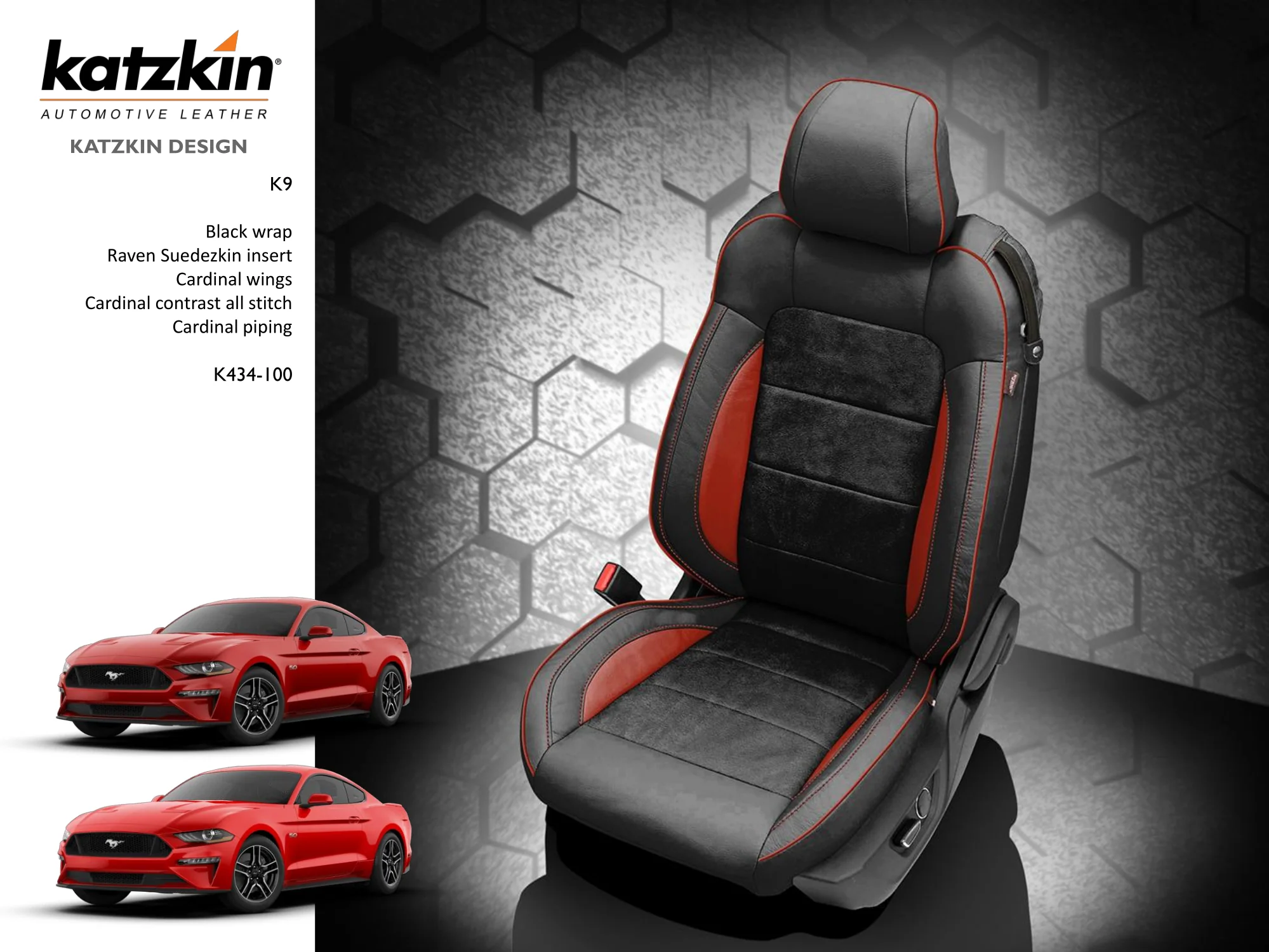Mustang Leather Seats 2015-2023, Custom Built S550 with Katzkin Leather - Image 11