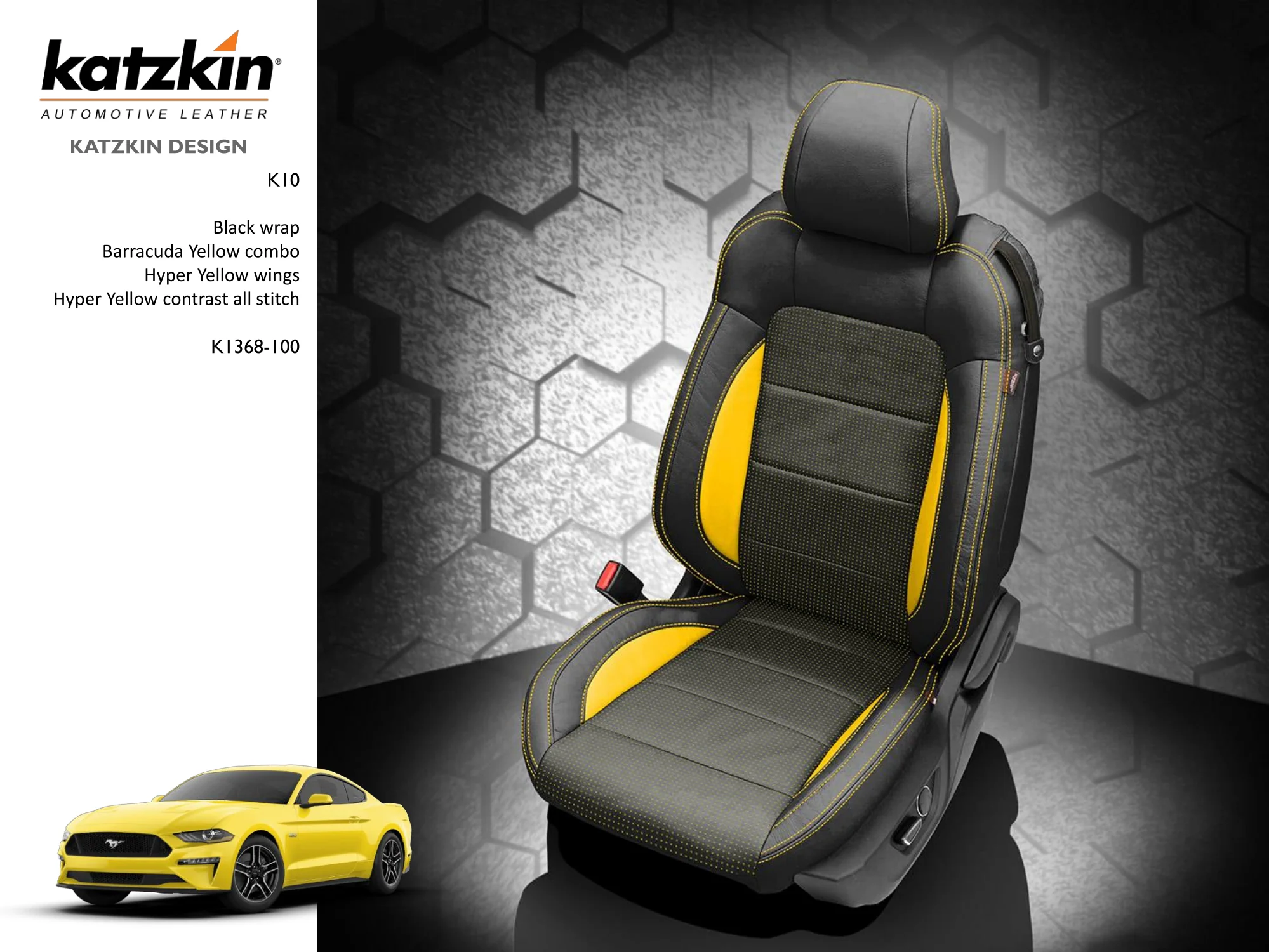 Mustang Leather Seats 2015-2023, Custom Built S550 with Katzkin Leather - Image 12