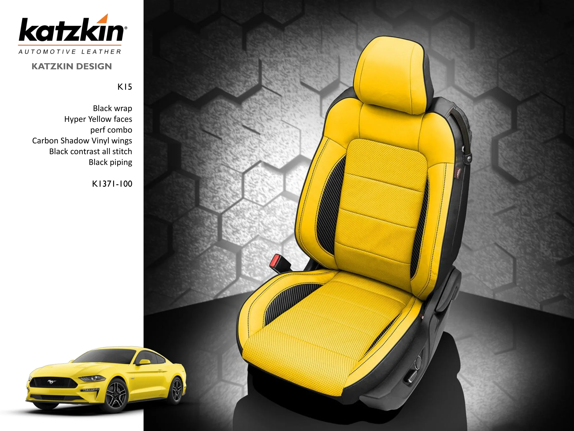Mustang Leather Seats 2015-2023, Custom Built S550 with Katzkin Leather - Image 17