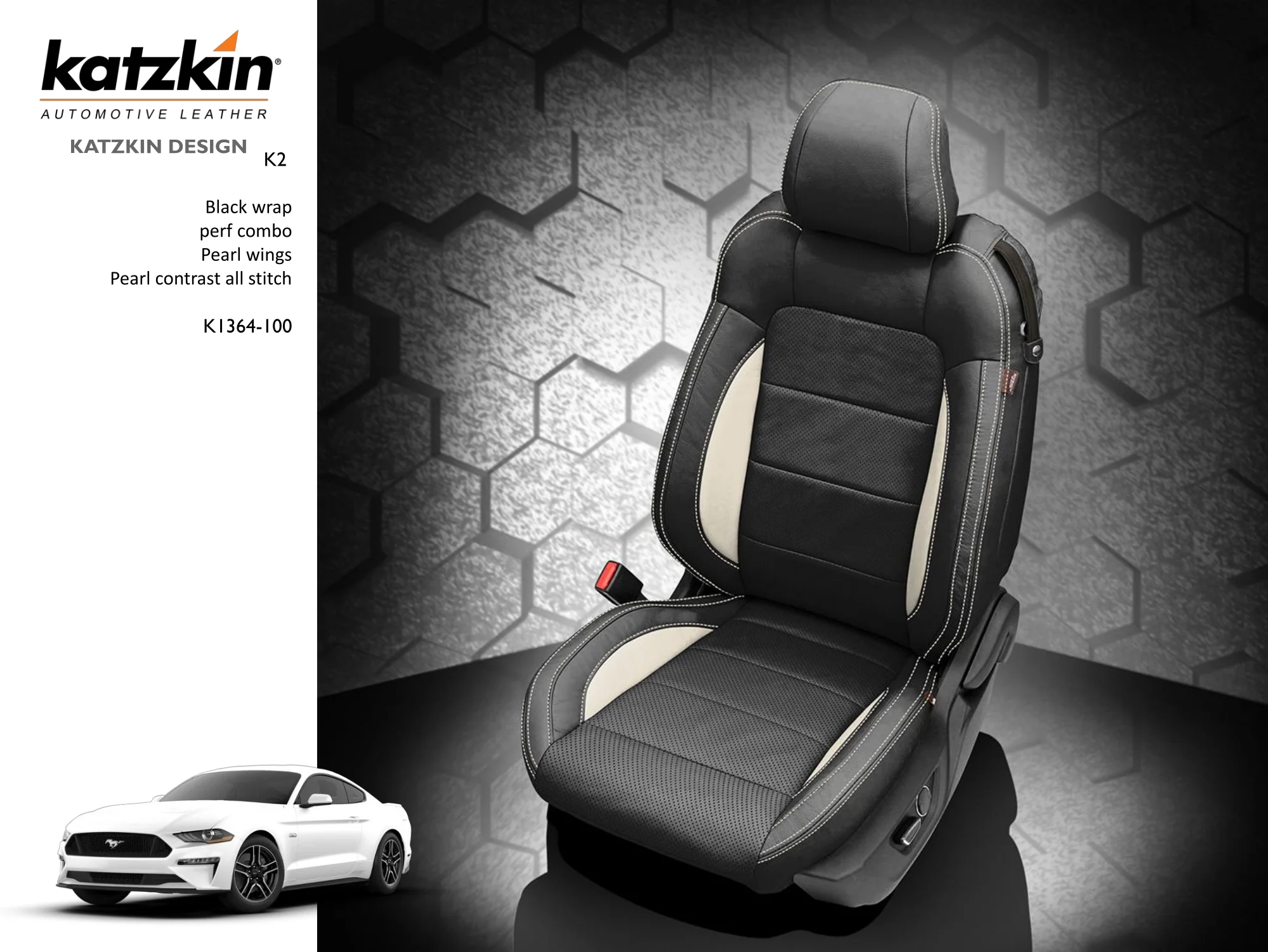 Mustang Leather Seats 2015-2023, Custom Built S550 with Katzkin Leather - Image 4