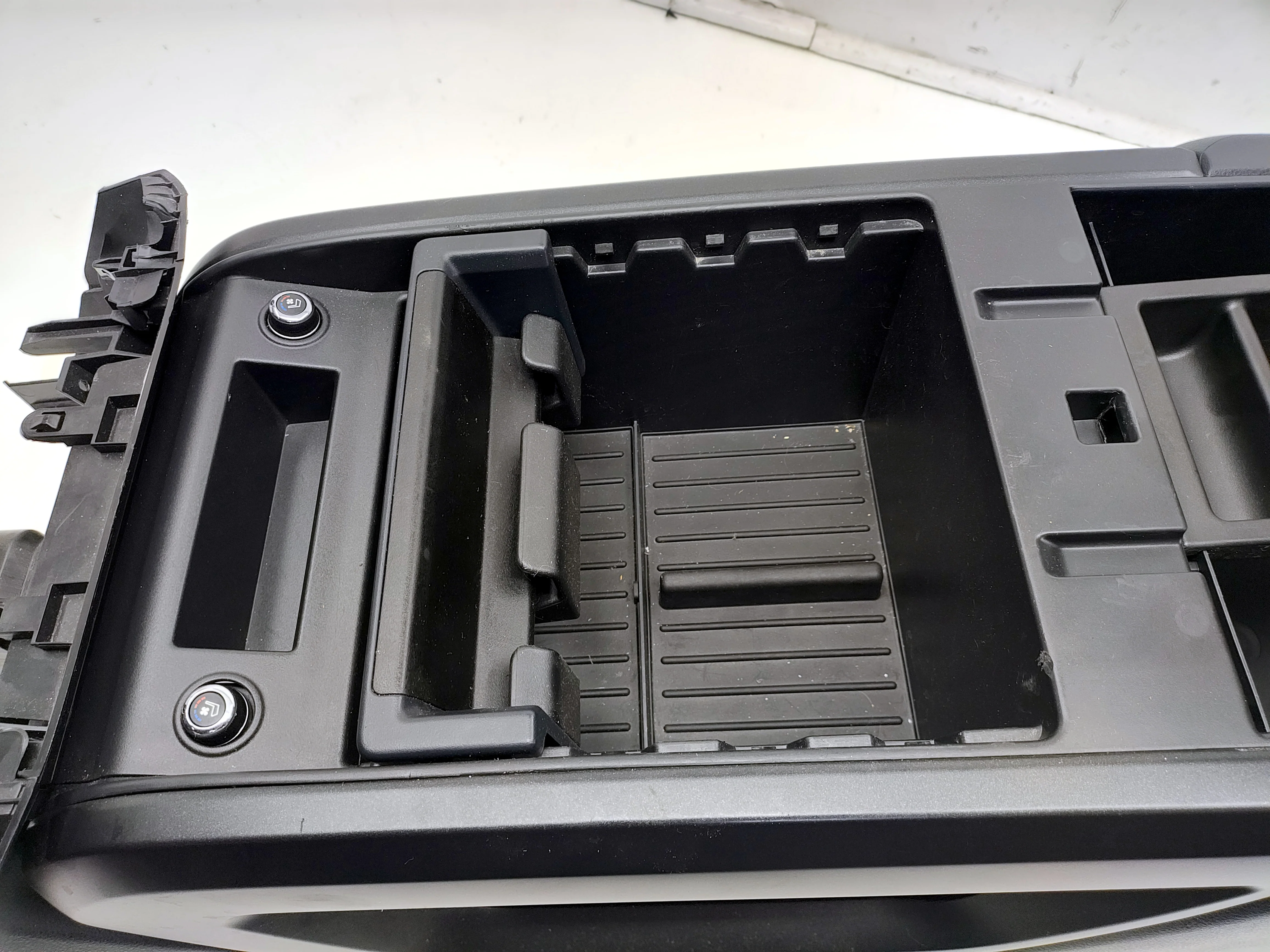 2016 - 2024 Nissan Titan Pro4X Center Console, Black w/ Orange Stitch #1636 - Image 10