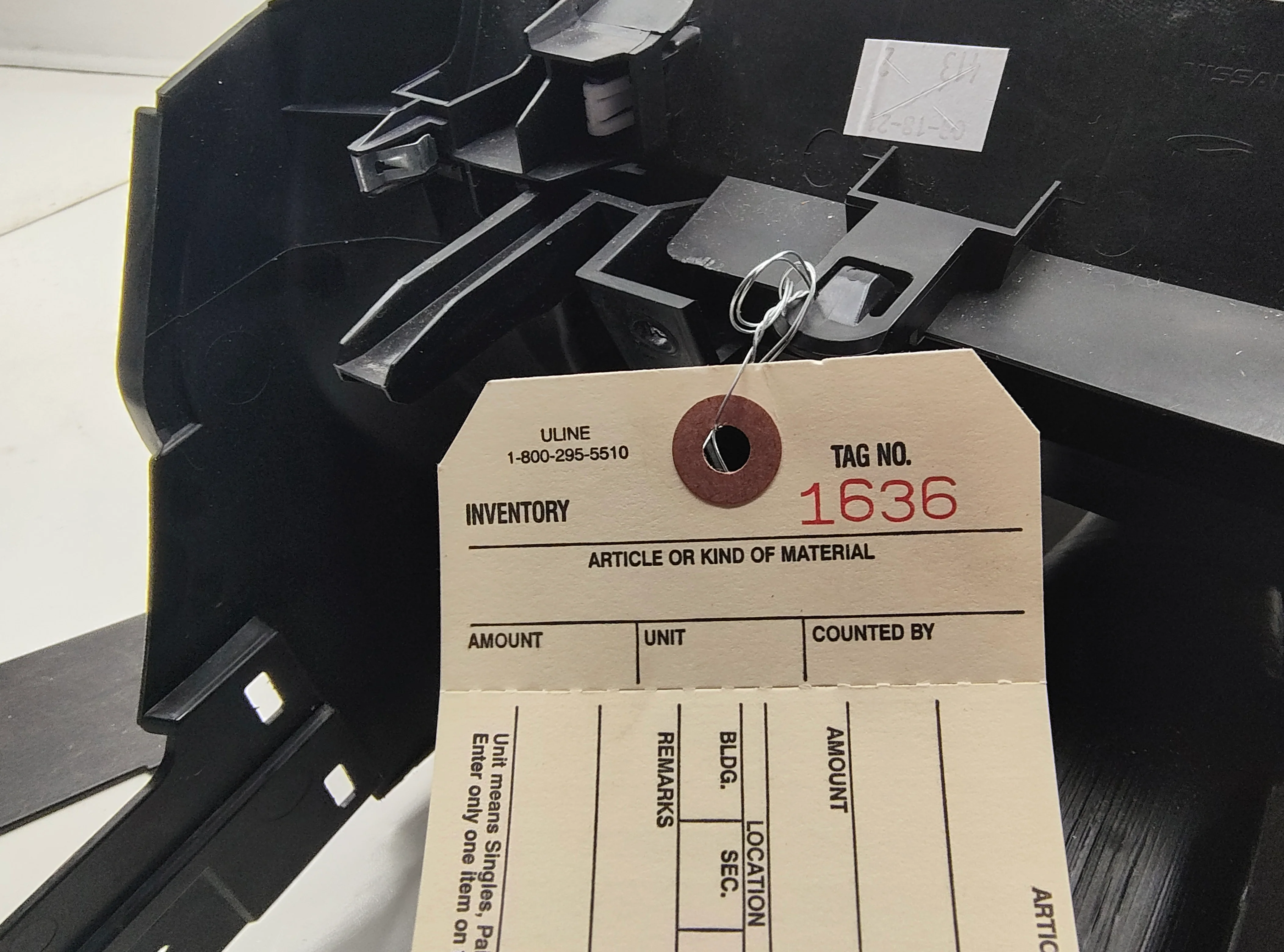 2016 - 2024 Nissan Titan Pro4X Center Console, Black w/ Orange Stitch #1636 - Image 14