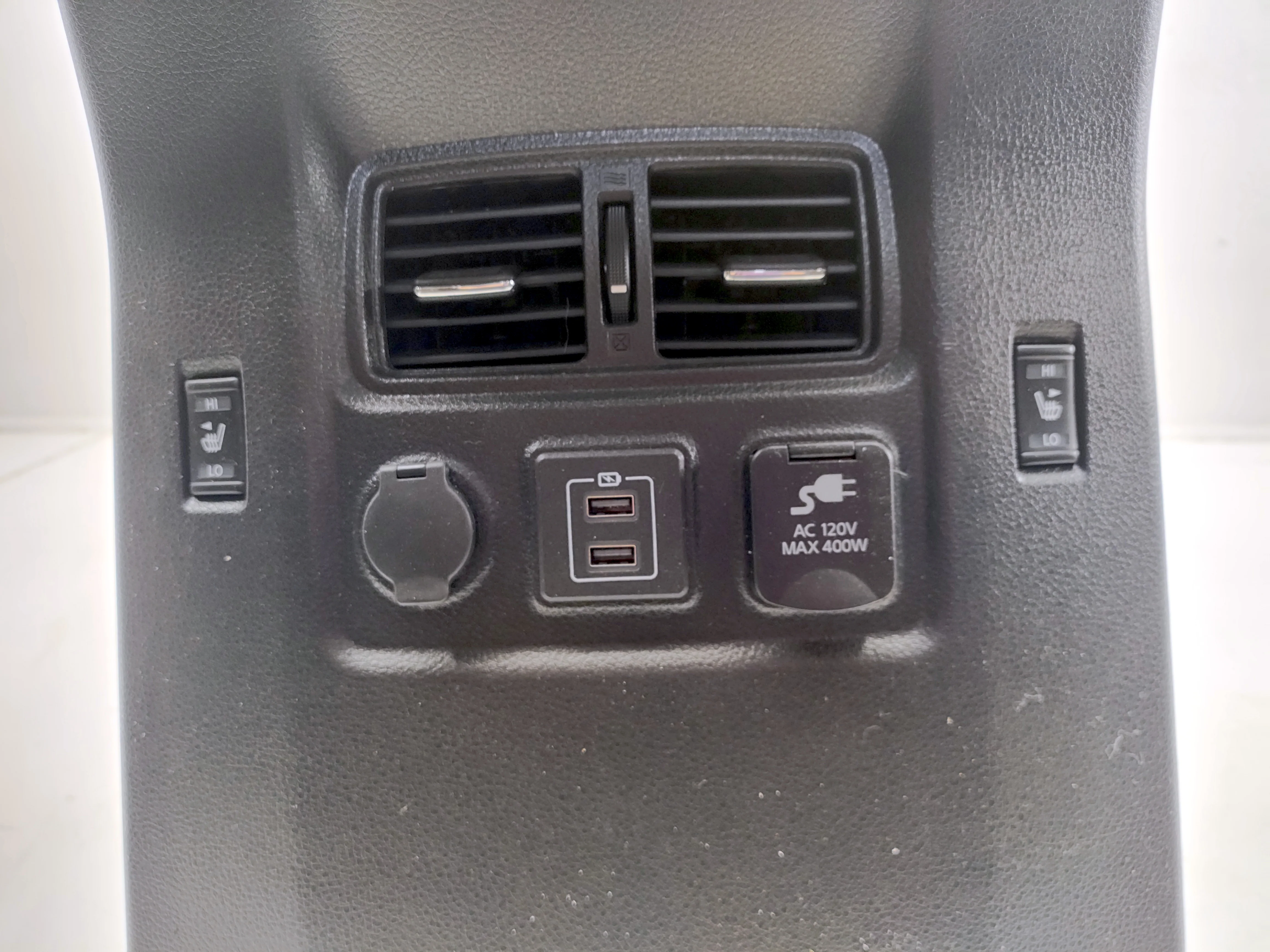 2016 - 2024 Nissan Titan Pro4X Center Console, Black w/ Orange Stitch #1636 - Image 6