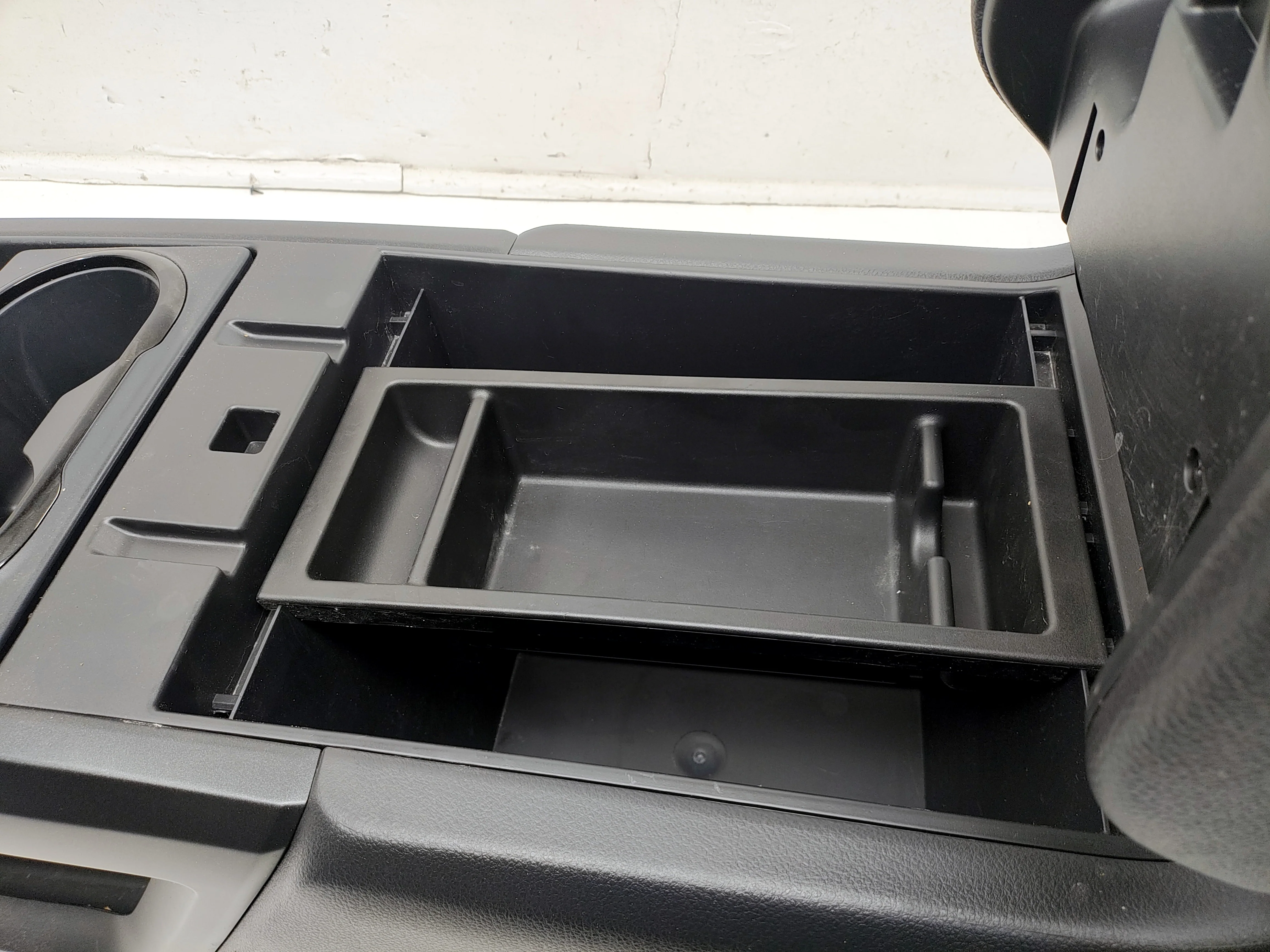 2016 - 2024 Nissan Titan Pro4X Center Console, Black w/ Orange Stitch #1636 - Image 7