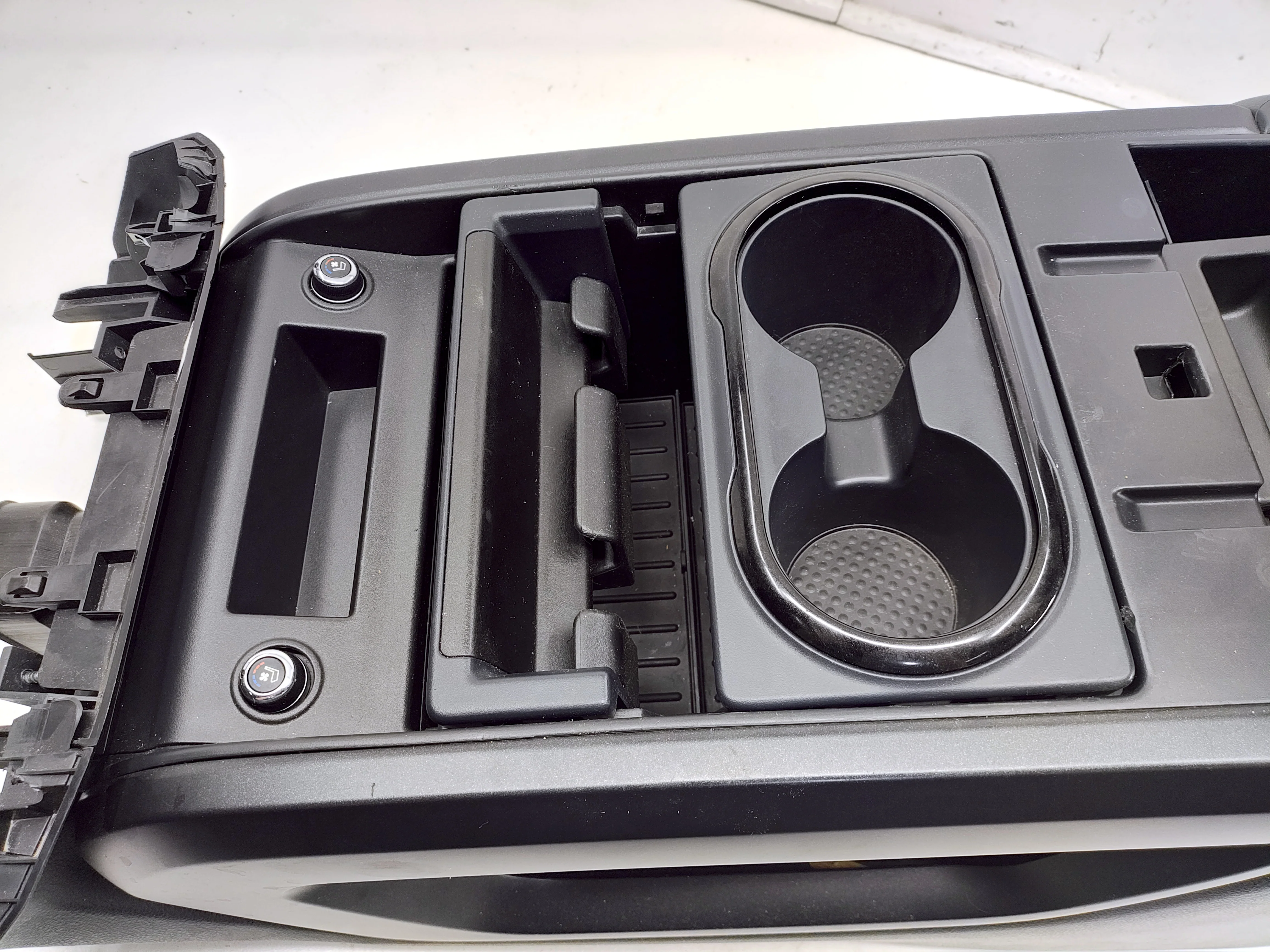 2016 - 2024 Nissan Titan Pro4X Center Console, Black w/ Orange Stitch #1636 - Image 9