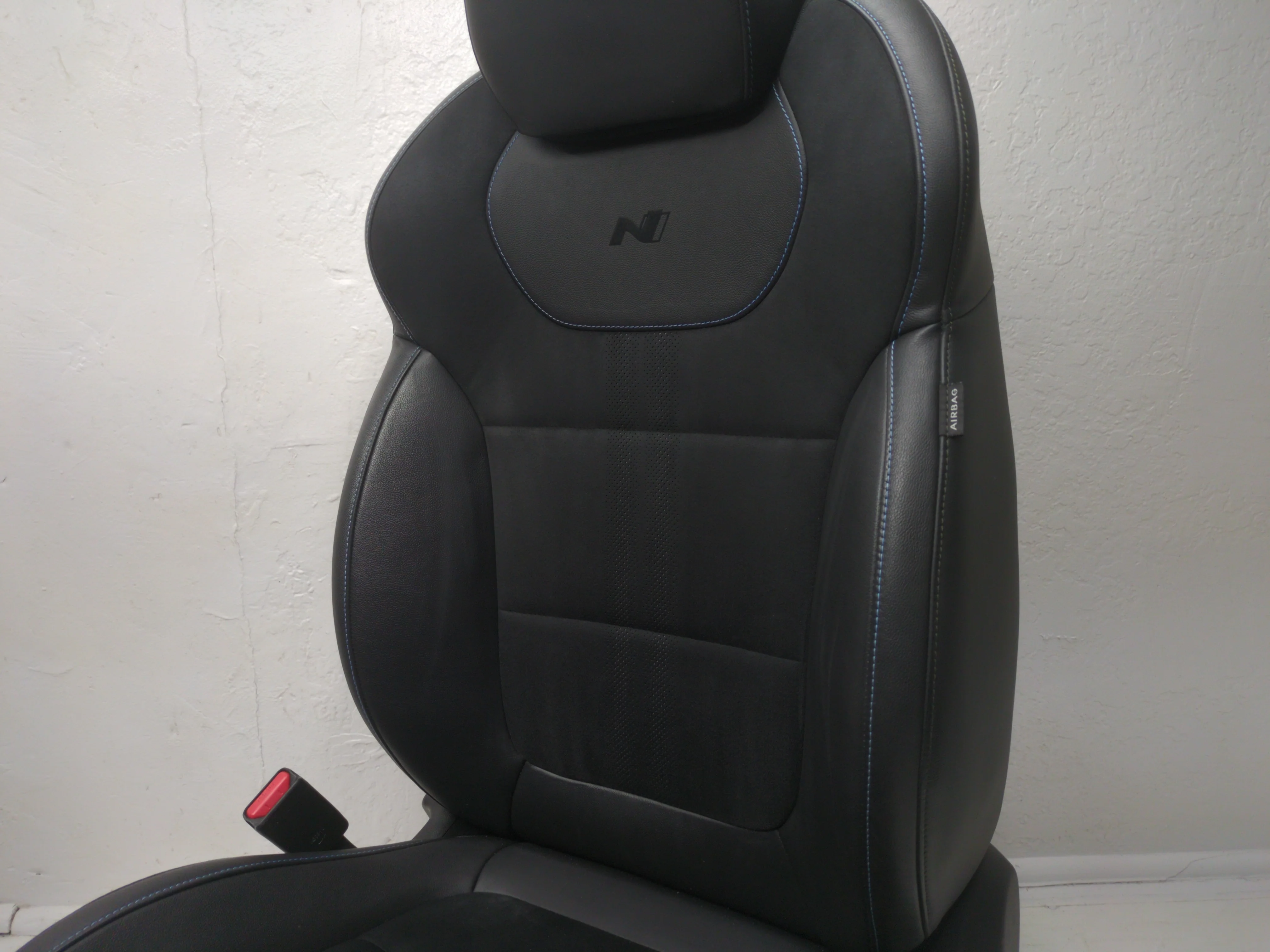 2018 - 2023 Hyundai Kona N Seats, Black Leather Blue Stitch, Front & Rear #1784 - Image 13
