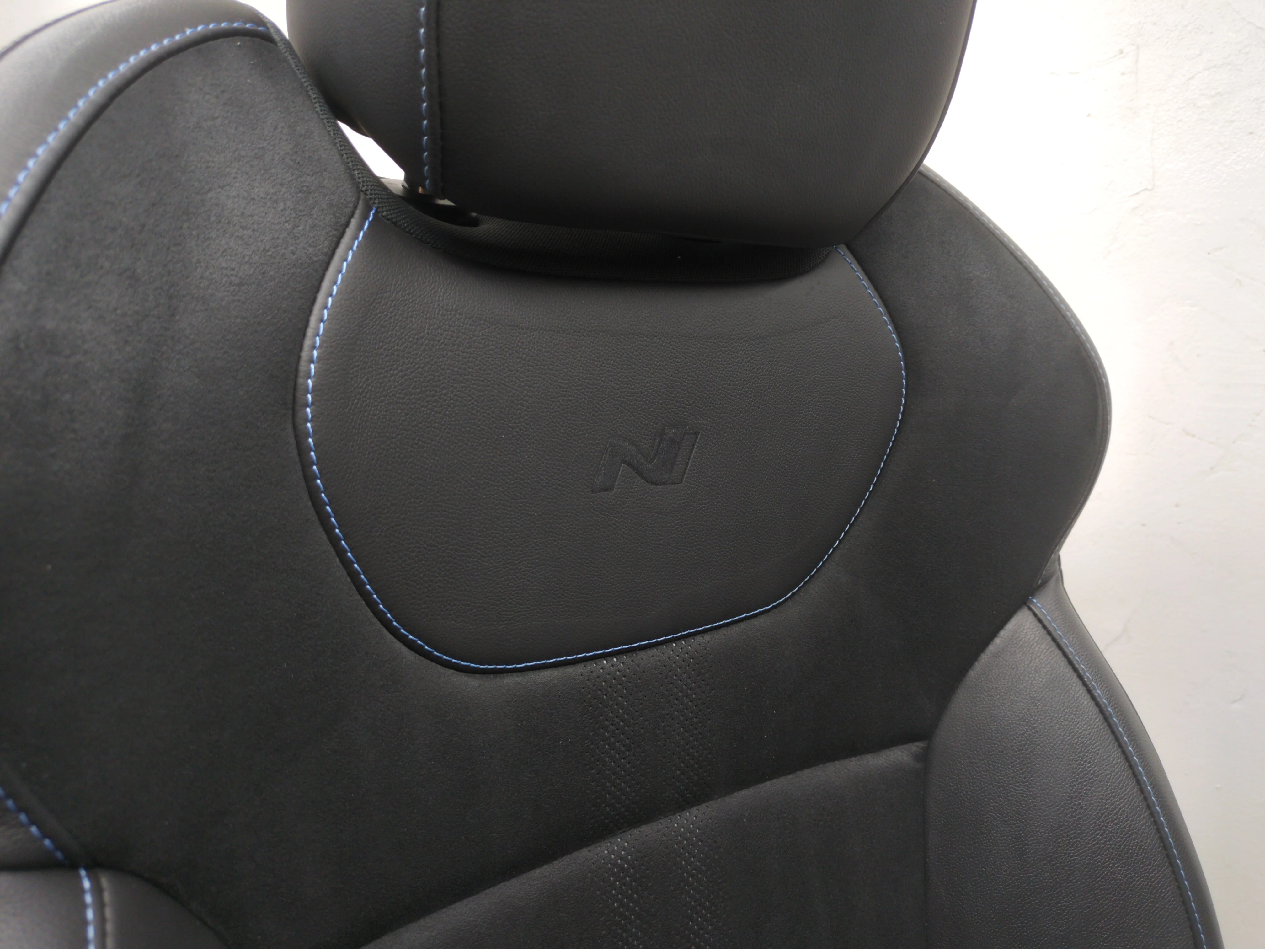 2018 - 2023 Hyundai Kona N Seats, Black Leather Blue Stitch, Front & Rear #1784 - Image 14