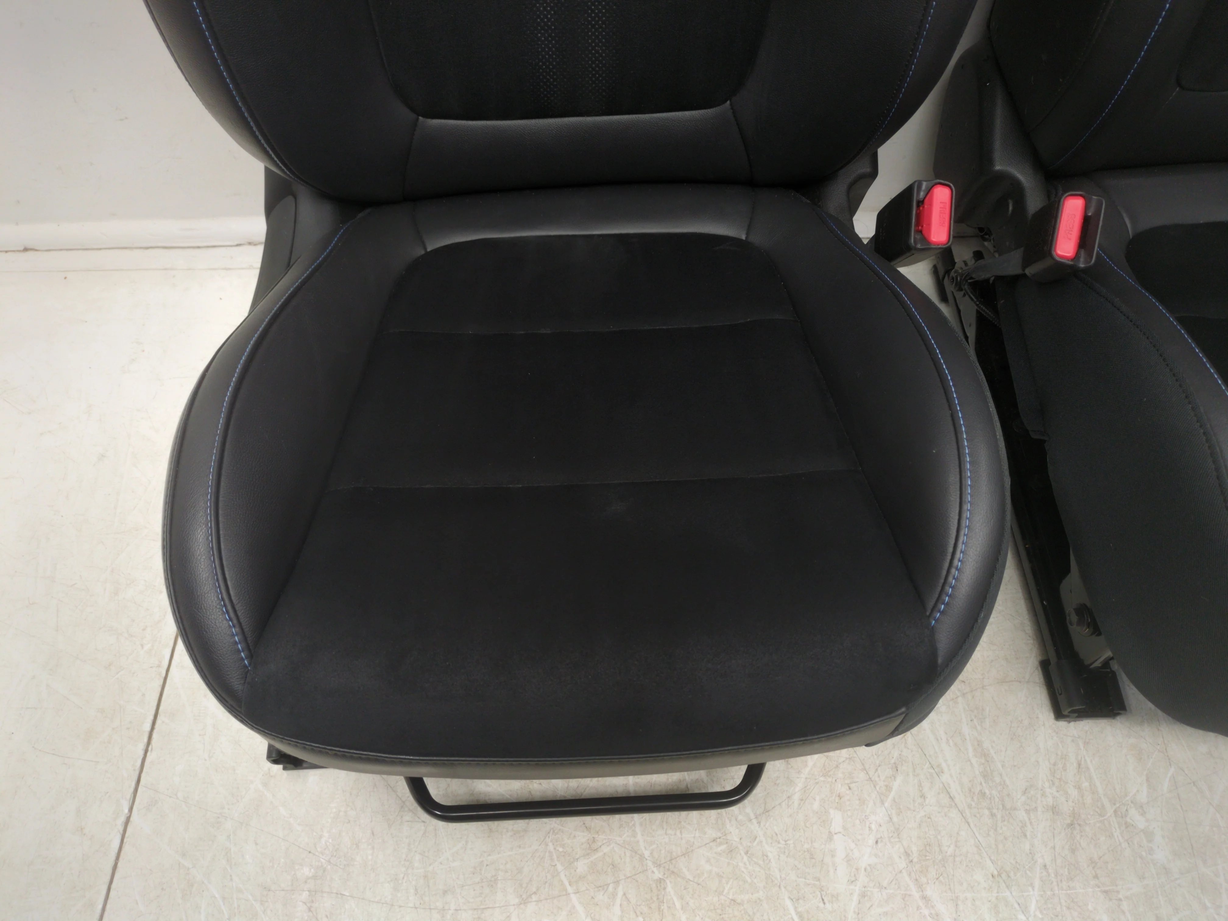 2018 - 2023 Hyundai Kona N Seats, Black Leather Blue Stitch, Front & Rear #1784 - Image 6