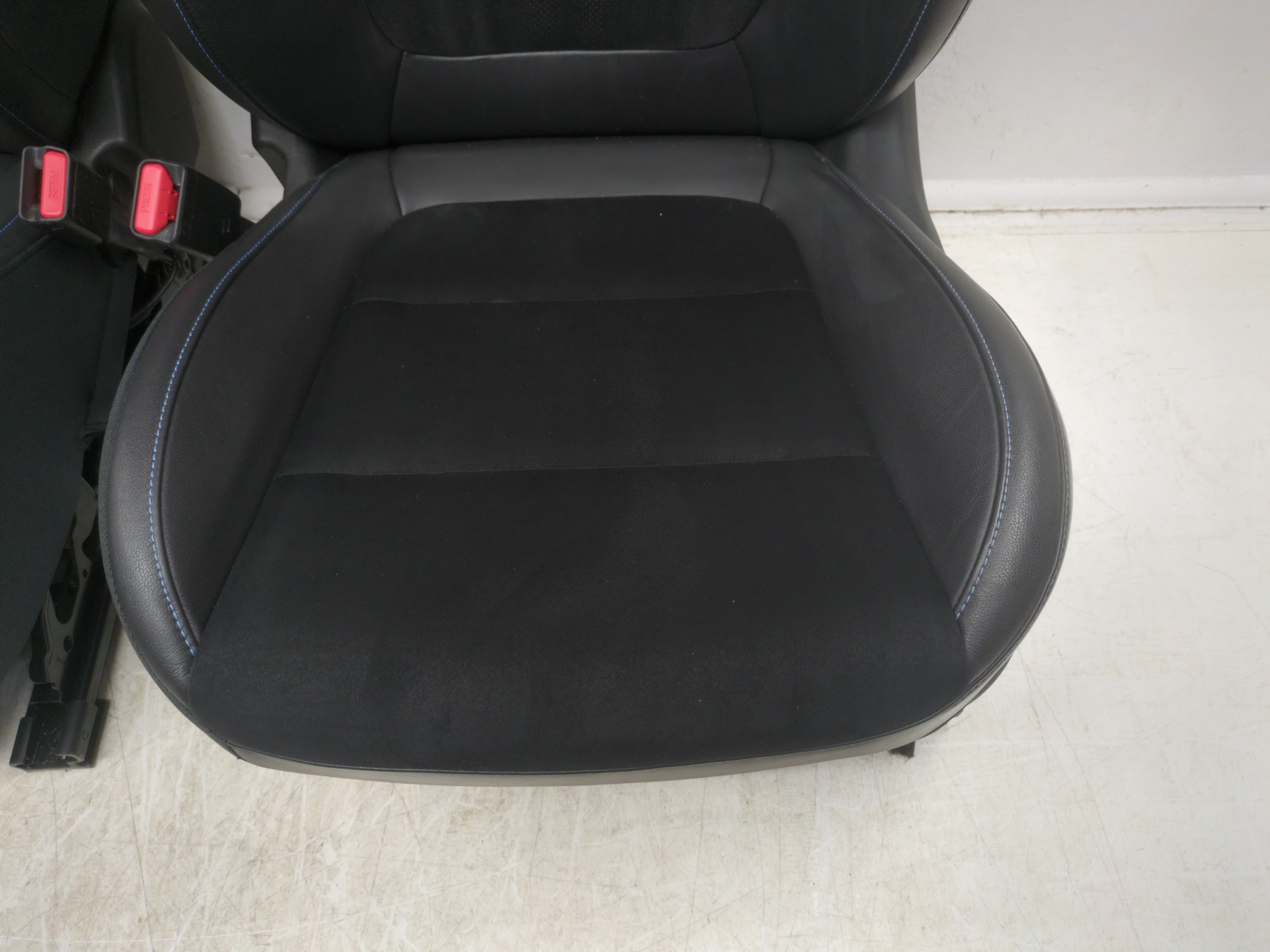 2018 - 2023 Hyundai Kona N Seats, Black Leather Blue Stitch, Front & Rear #1784 - Image 7