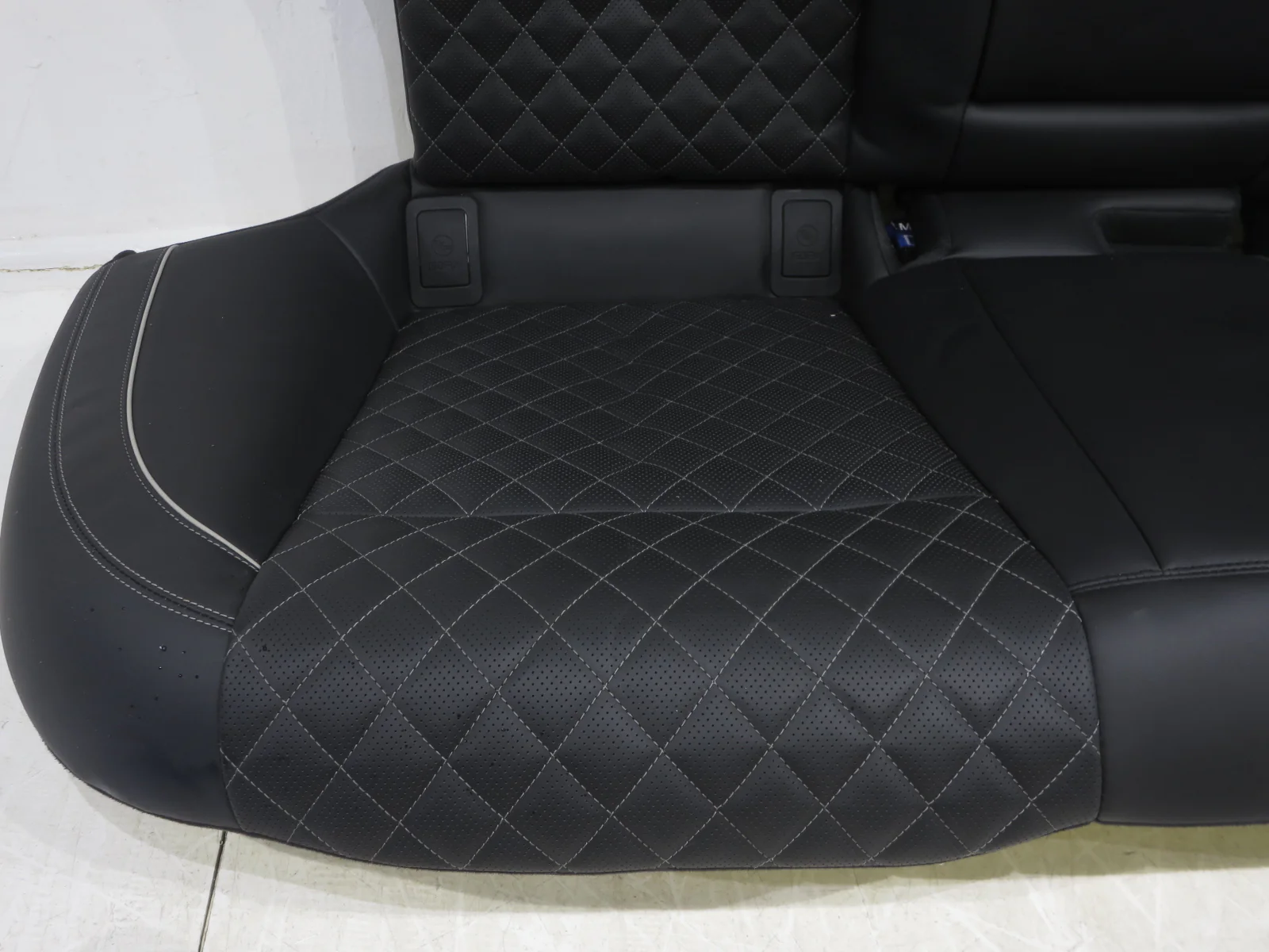 2019 - 2023 Genesis G70 Elite Rear Seats, Quilted Black Leather #559i - Image 6