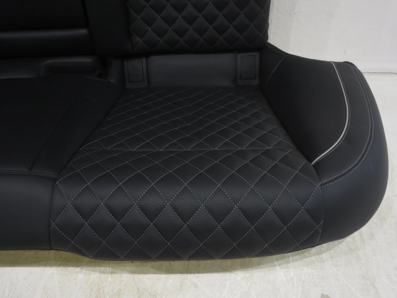 2019 - 2023 Genesis G70 Elite Rear Seats, Quilted Black Leather #559i - Image 7