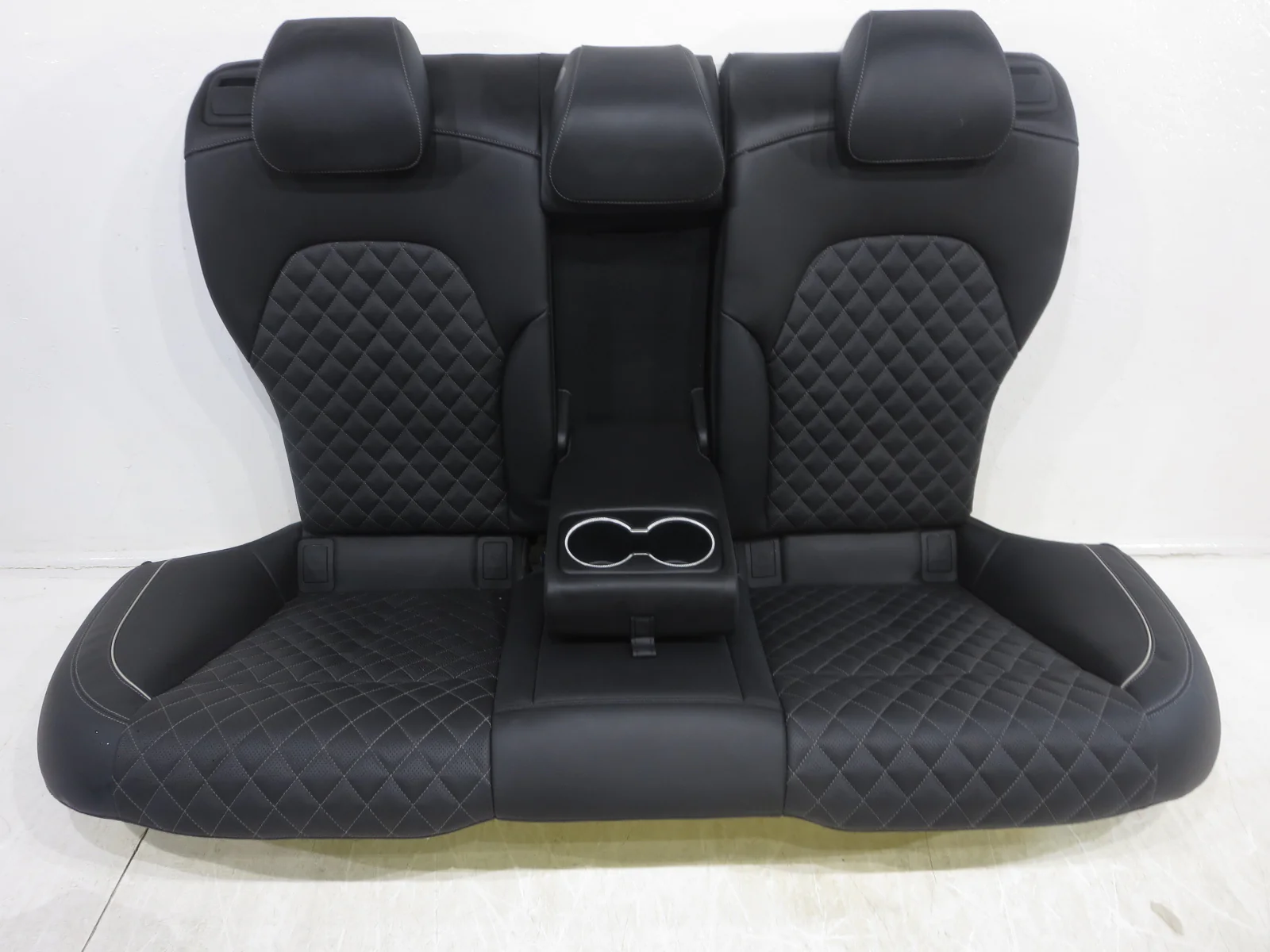 2019 - 2023 Genesis G70 Elite Rear Seats, Quilted Black Leather #559i - Image 8