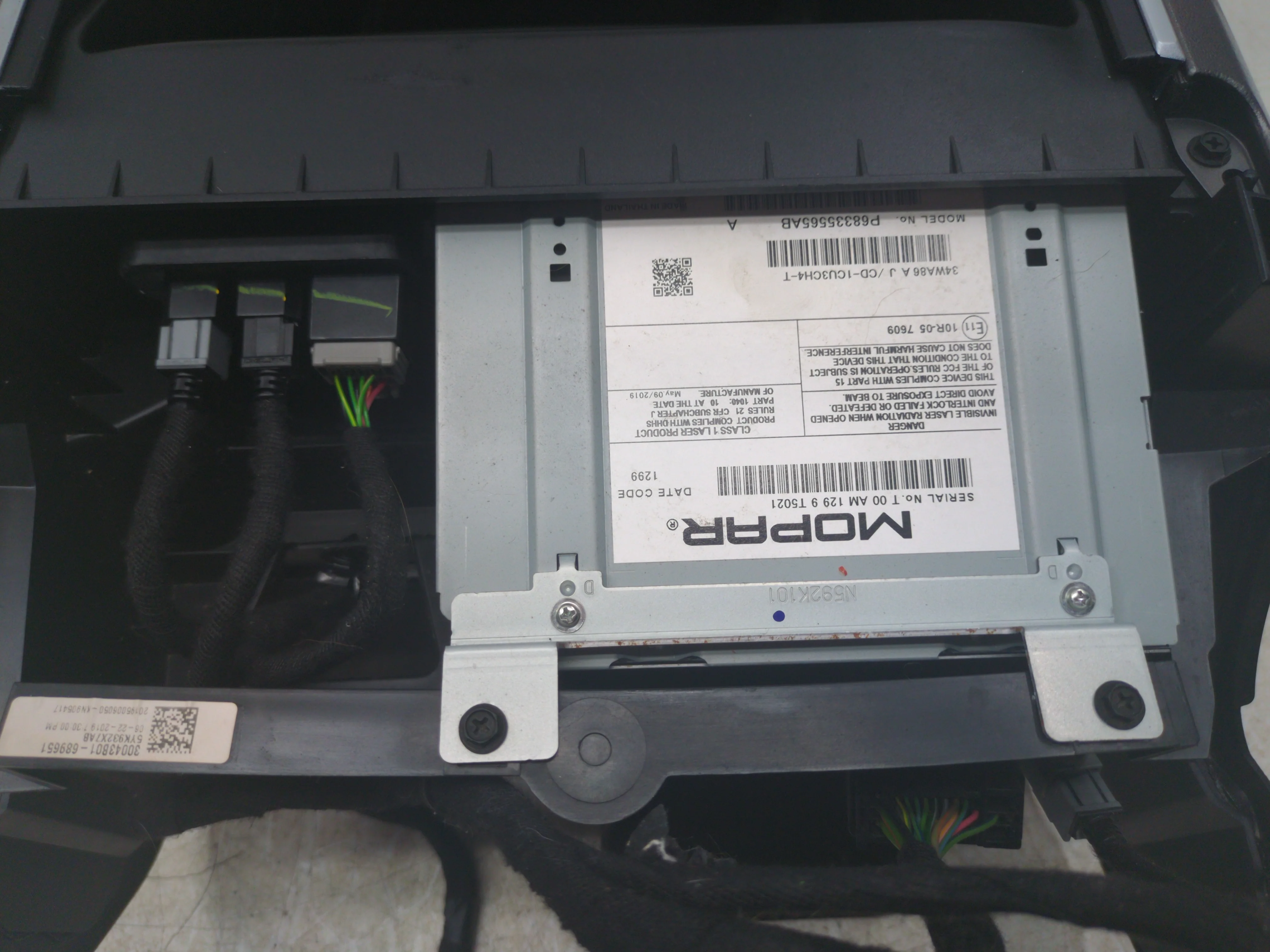 Dodge Ram Center Console, 1500 DT, 2019 - 2024 Black #1788 - Image 17