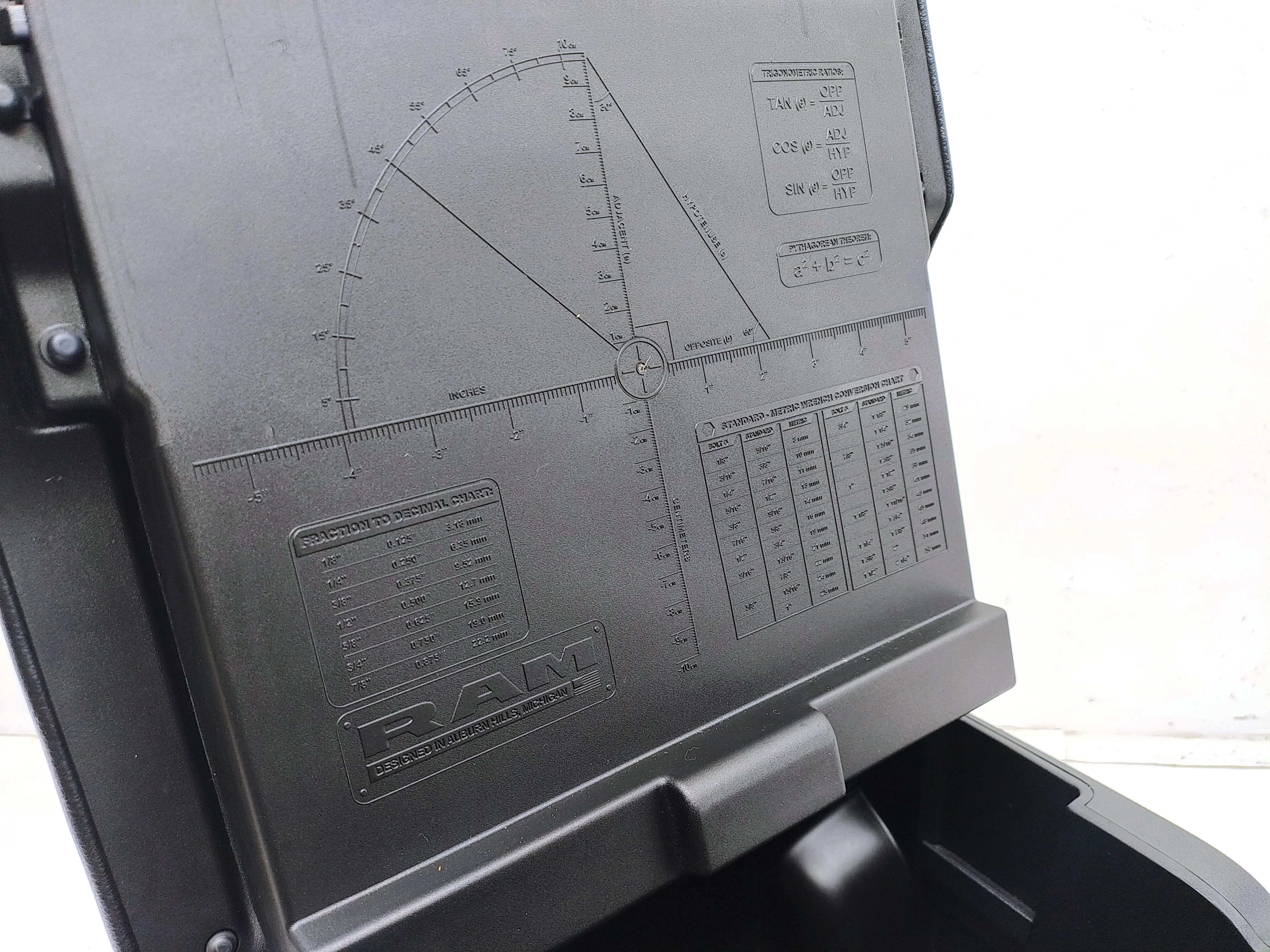 Ram Center Console 1500 DT, 2019 - 2026 Laramie Sport Black & Gold #1628 - Image 12