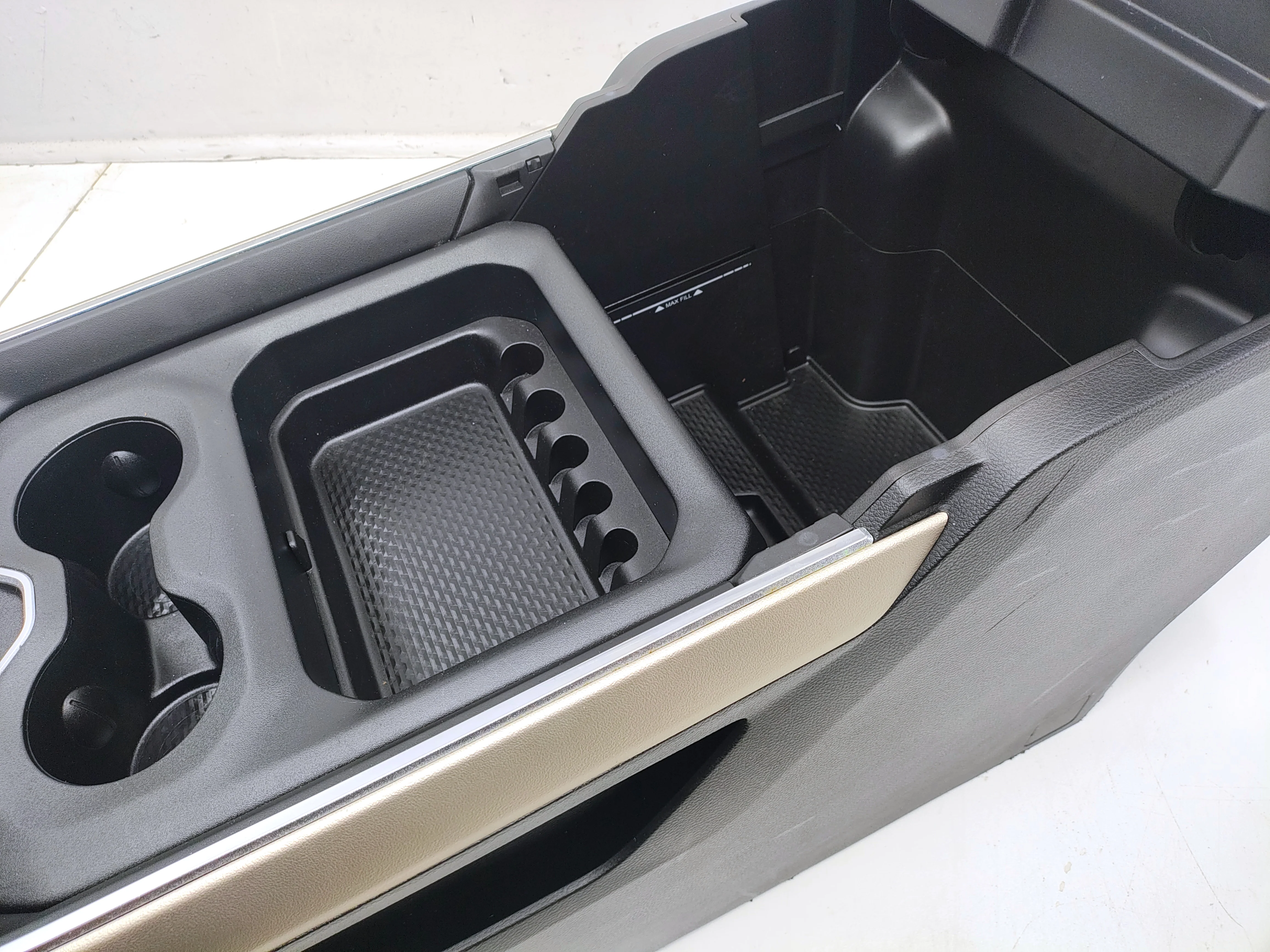 Ram Center Console 1500 DT, 2019 - 2026 Laramie Sport Black & Gold #1628 - Image 5