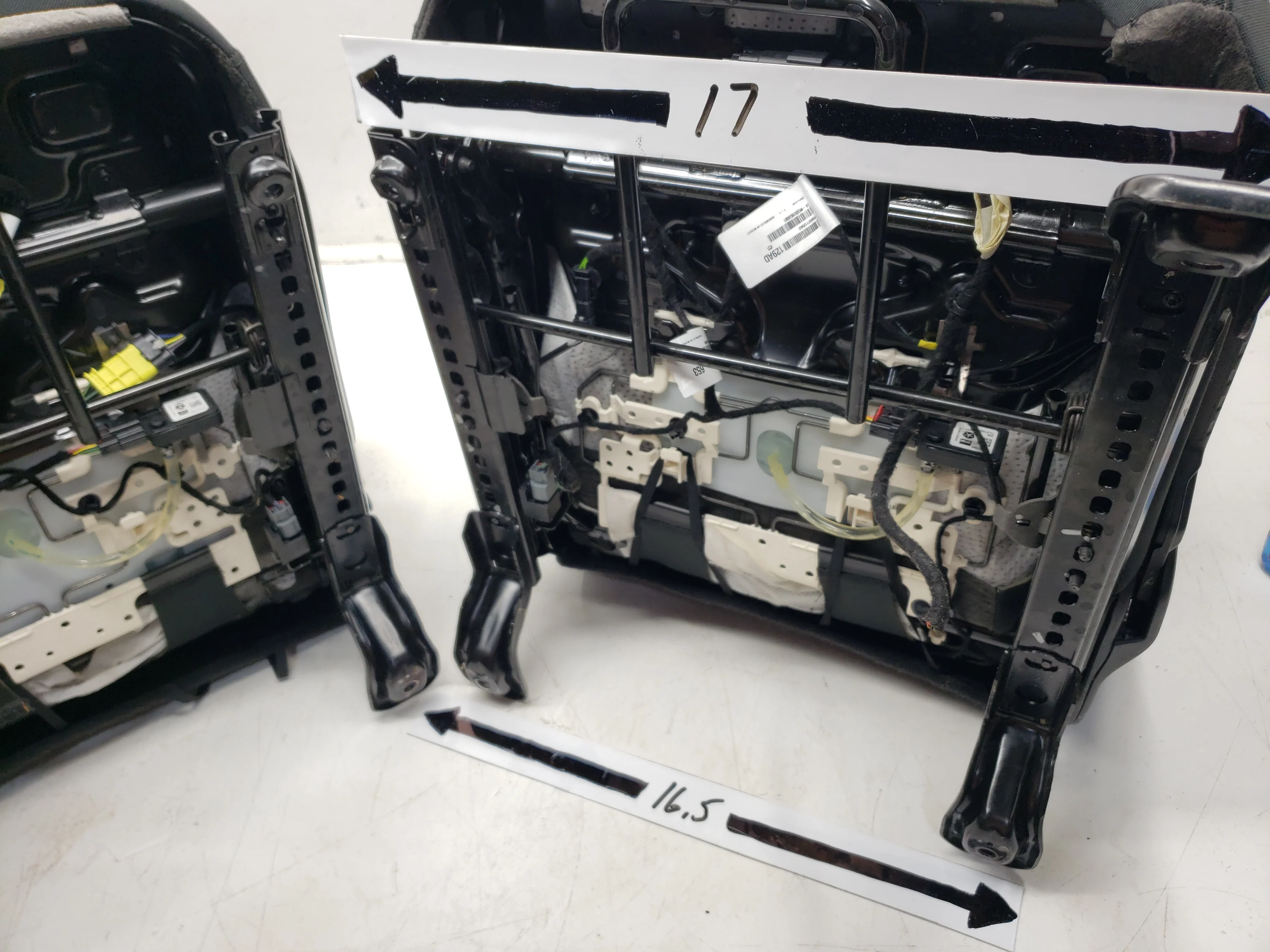 2019 - 2024 Jeep Wrangler JL Front Seats, 4 Door, Charcoal Black Cloth #1058 - Image 15