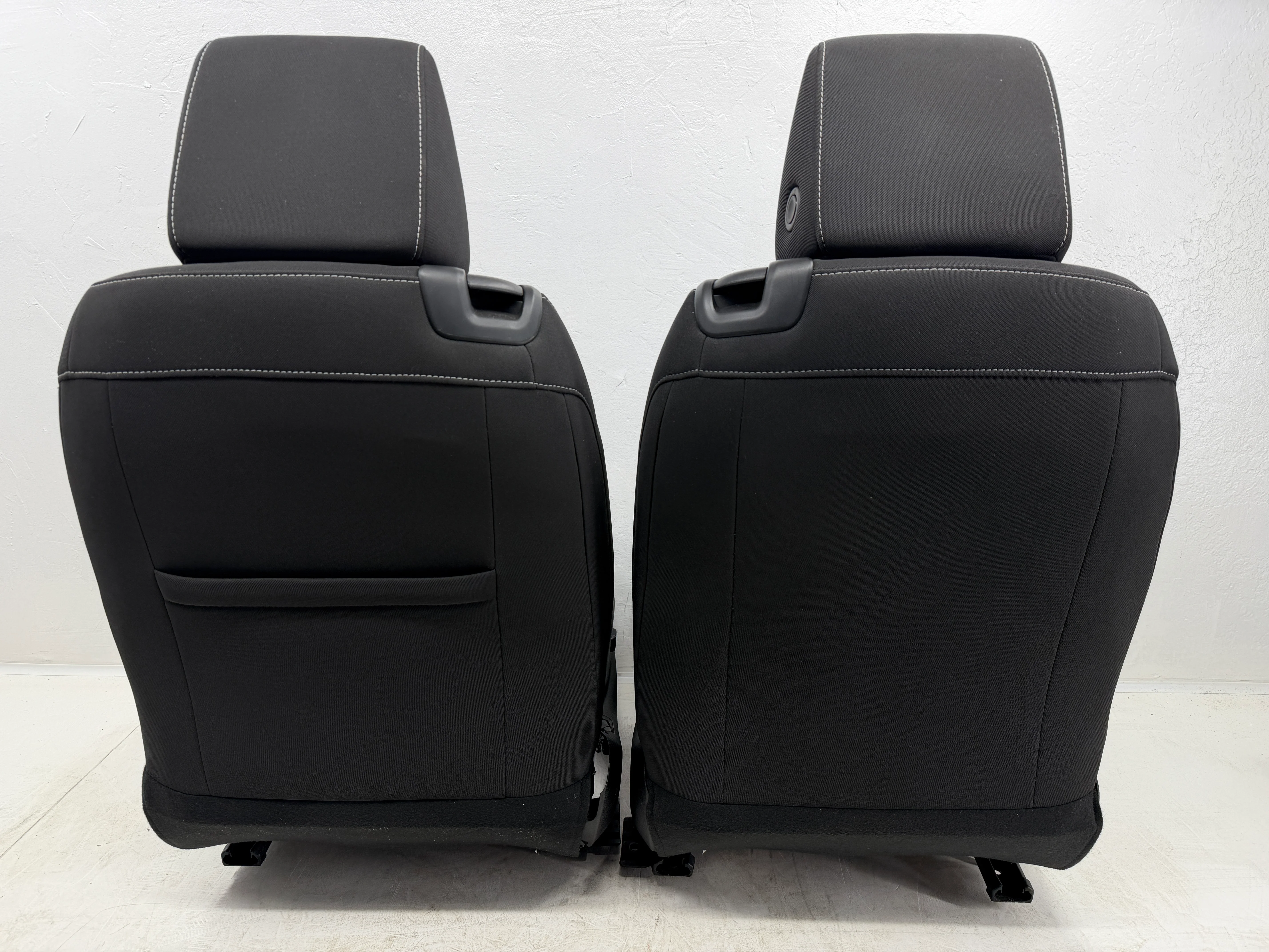 Camaro Seats 2016-2024, Chevy Powered Black Cloth #3048 - Image 10