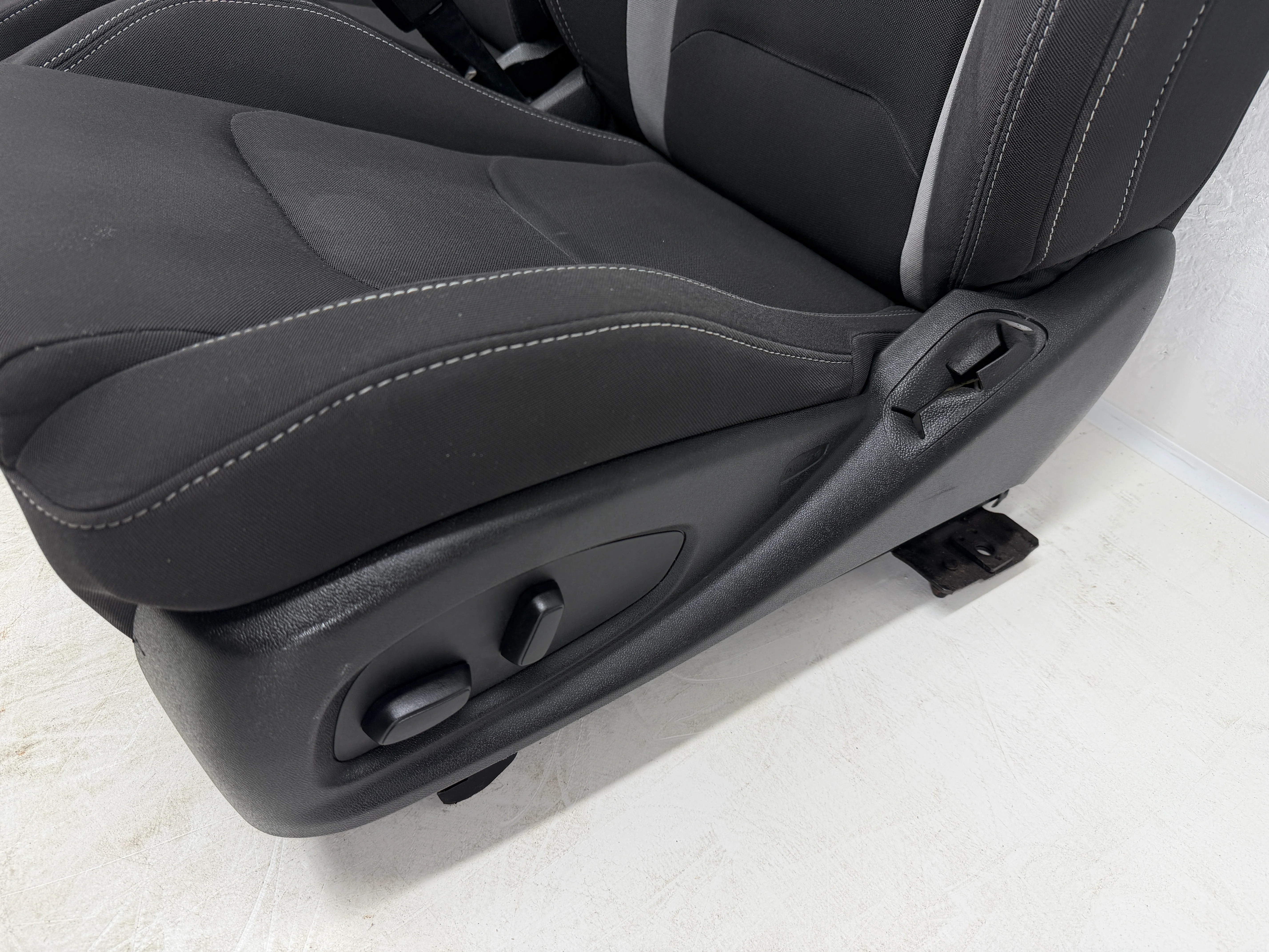 Camaro Seats 2016-2024, Chevy Powered Black Cloth #3048 - Image 4