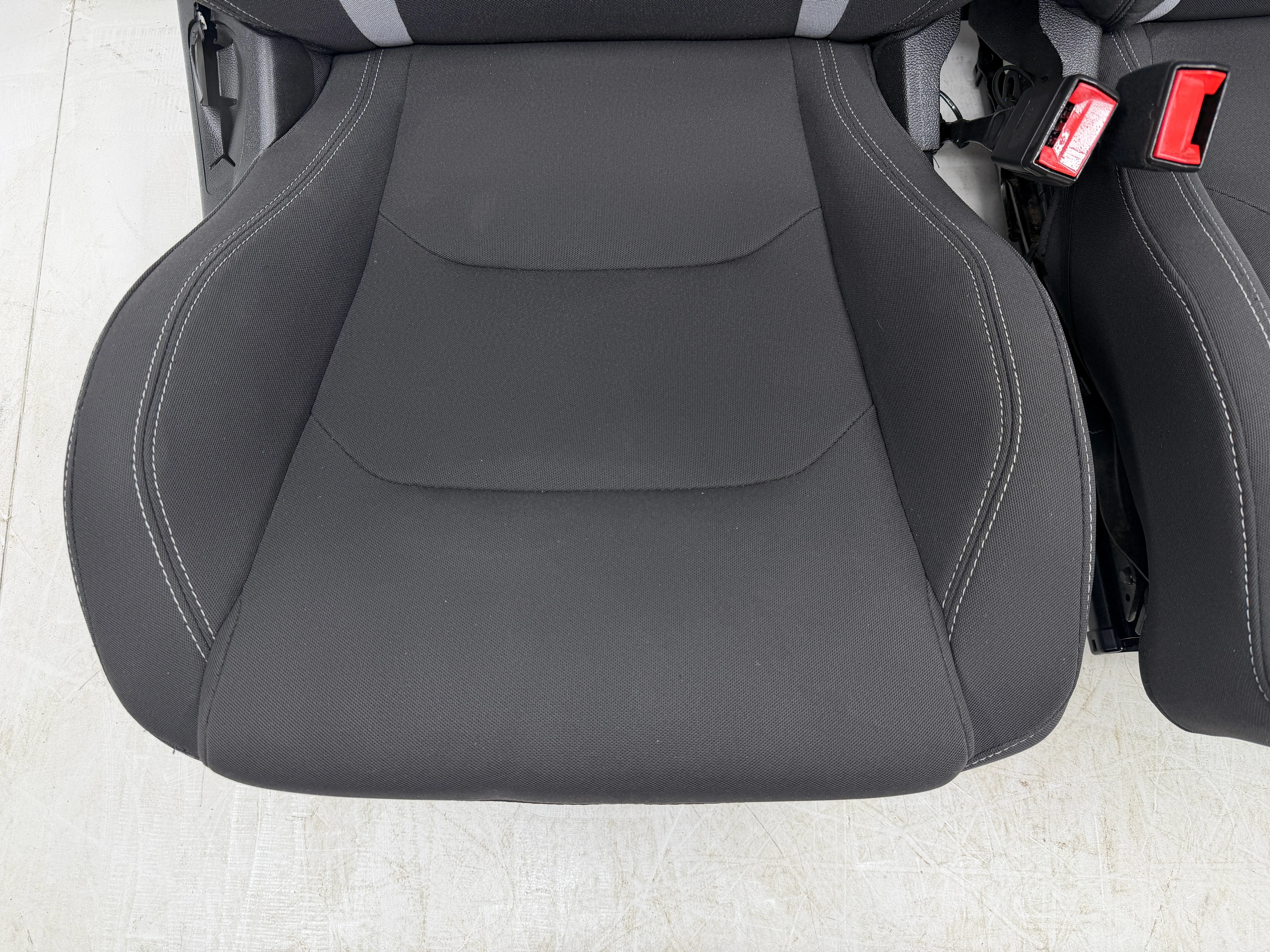 Camaro Seats 2016-2024, Chevy Powered Black Cloth #3048 - Image 5