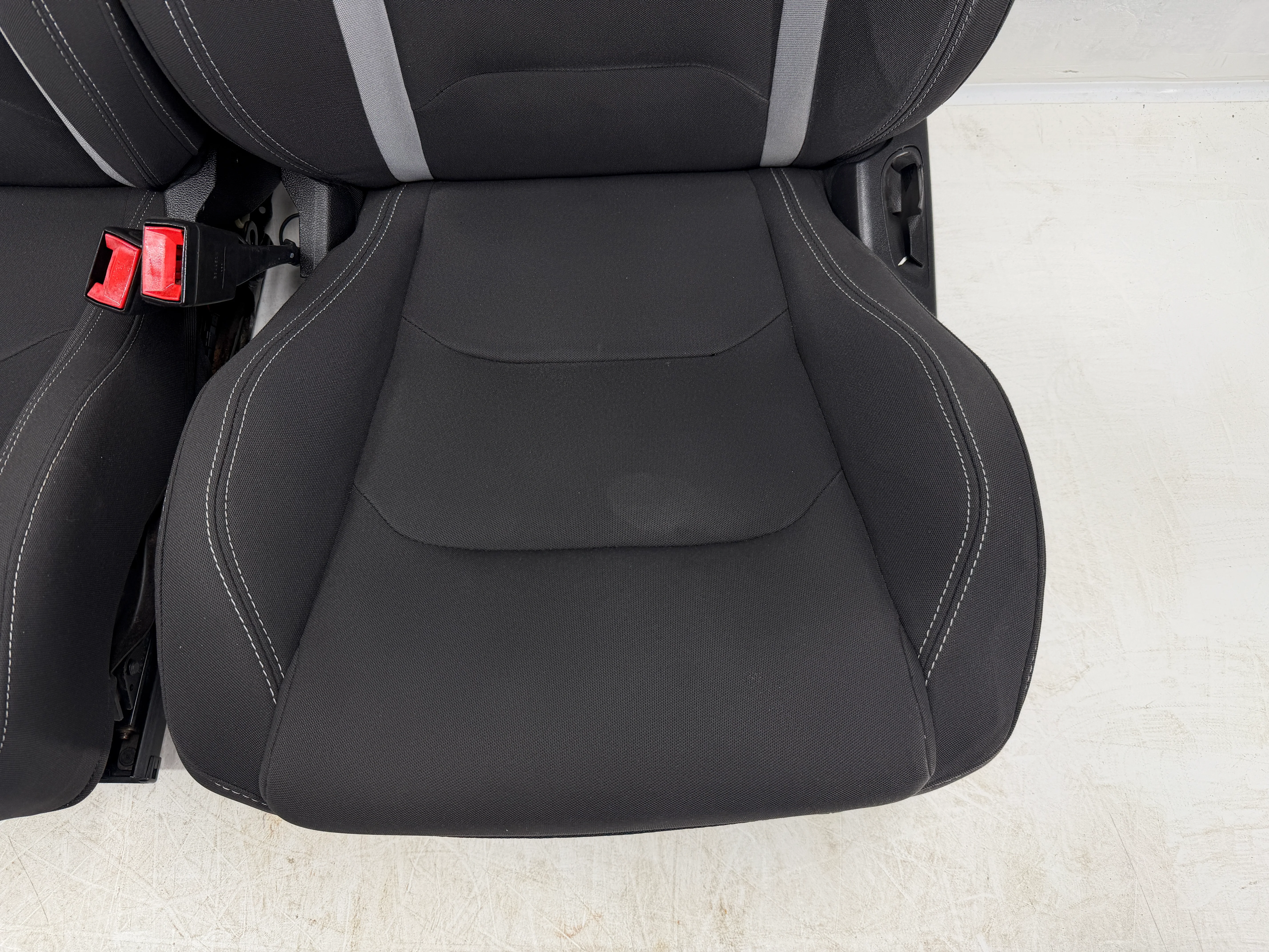 Camaro Seats 2016-2024, Chevy Powered Black Cloth #3048 - Image 7