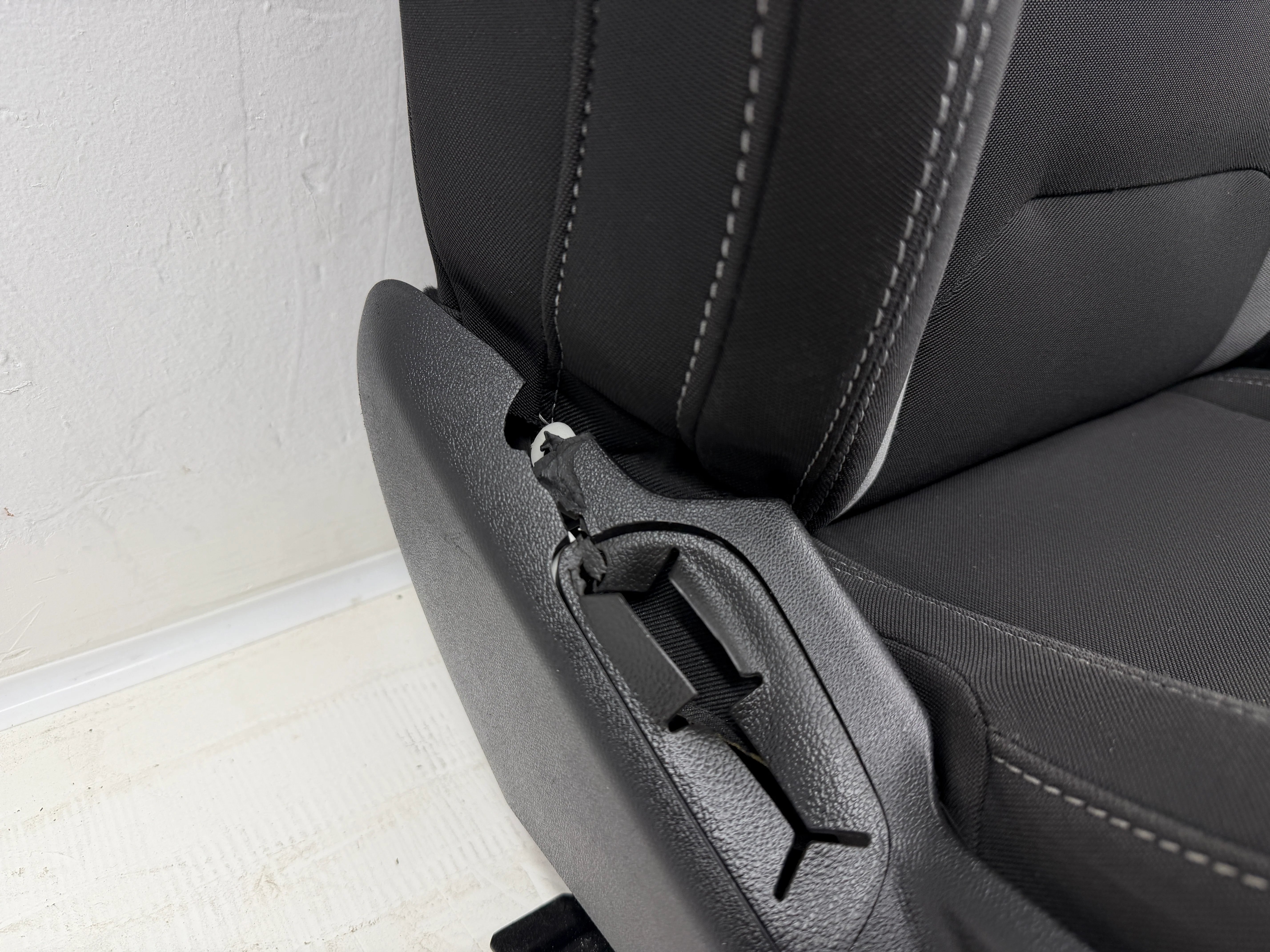 Camaro Seats 2016-2024, Chevy Powered Black Cloth #3048 - Image 9