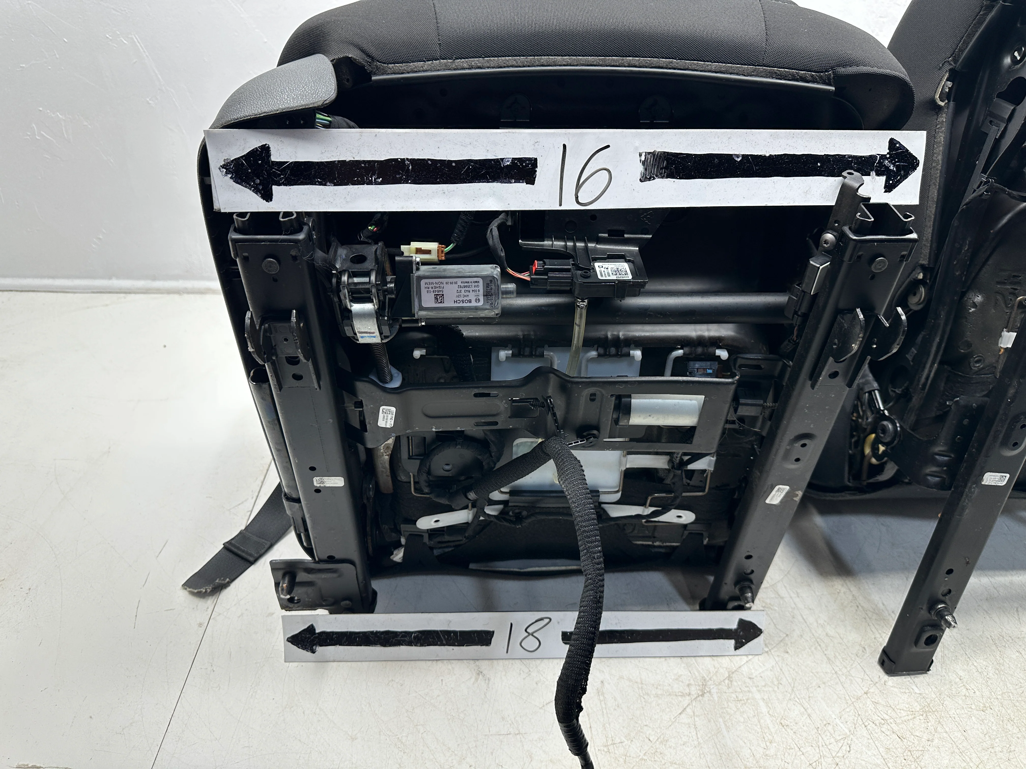 Camaro Seats 2016-2024, Black Cloth 1LS Chevy Powered #3012 - Image 14