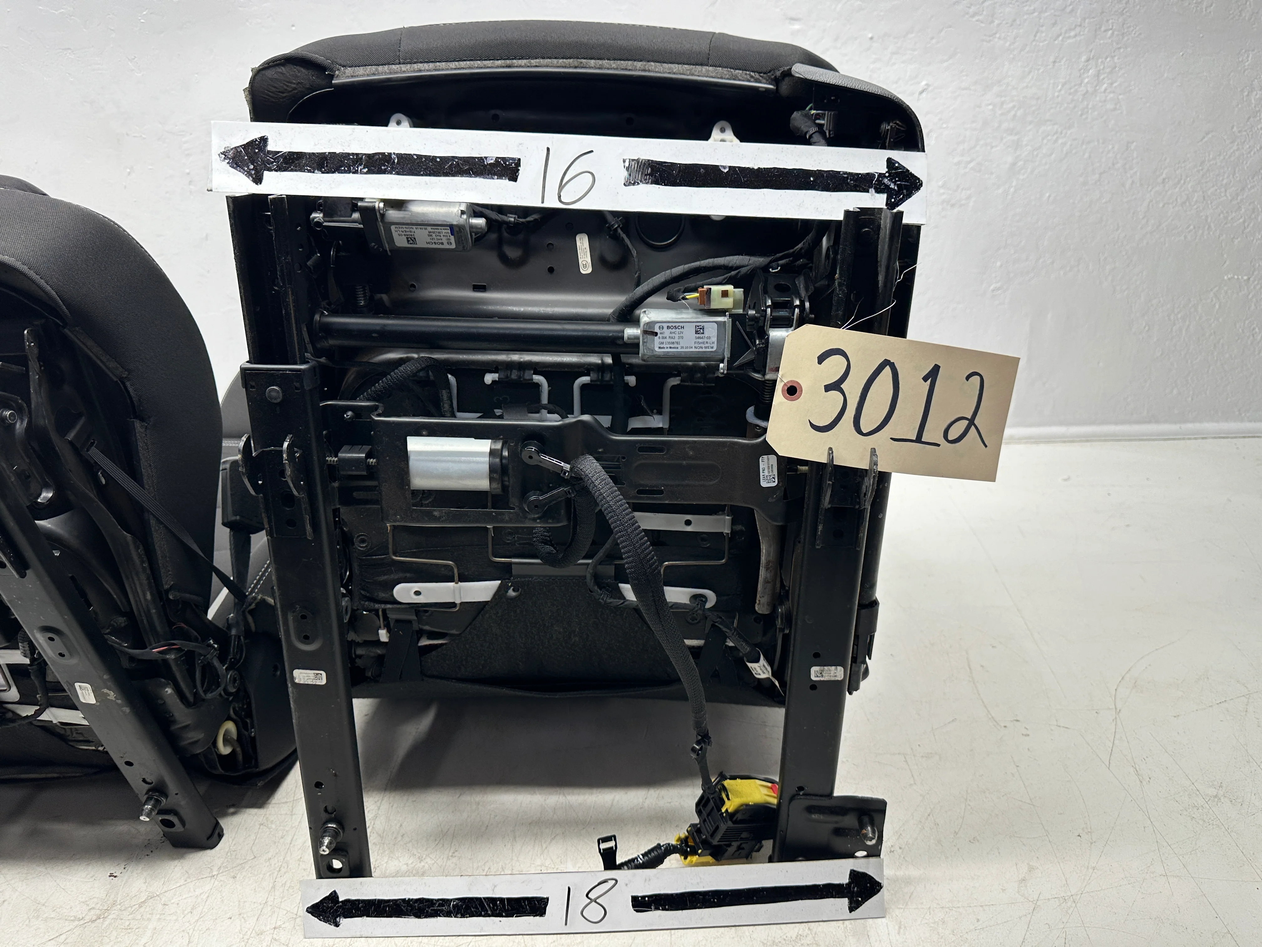 Camaro Seats 2016-2024, Black Cloth 1LS Chevy Powered #3012 - Image 15