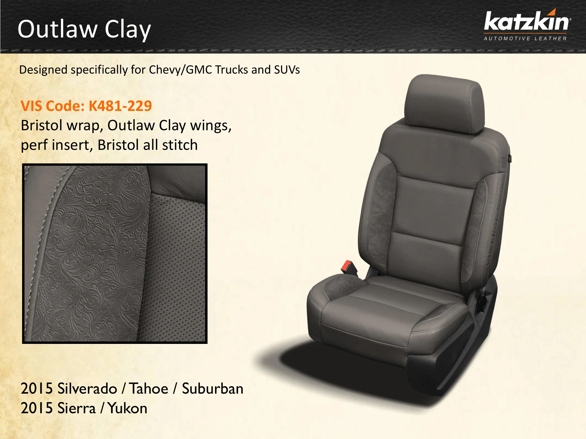 Custom Chevy Silverado Seats, 2014 - 2018 Outlaw Edition - Image 3