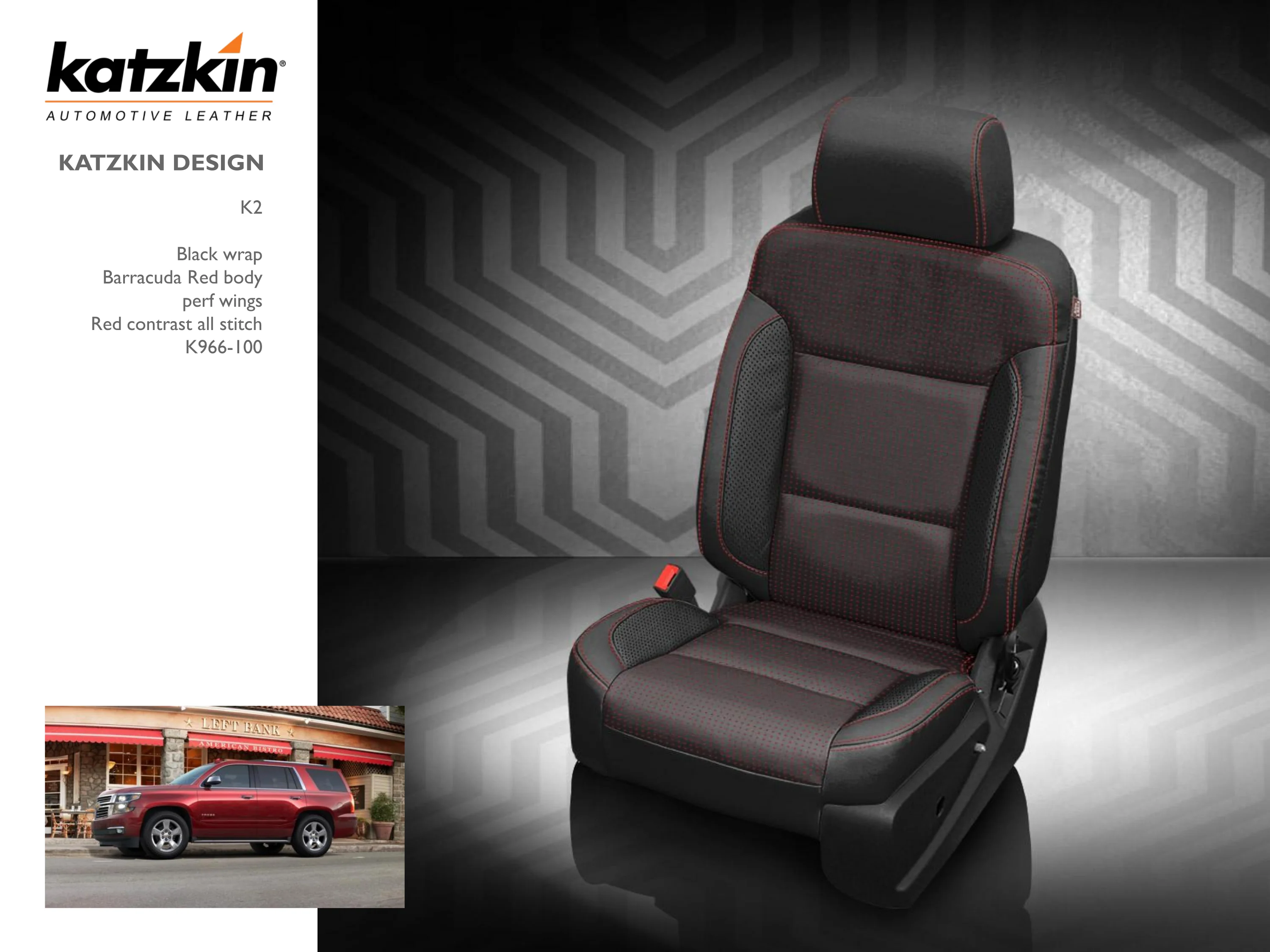 Custom Chevy Tahoe & Suburban Seats, 2015 - 2020, Katzkin Leather. - Image 5