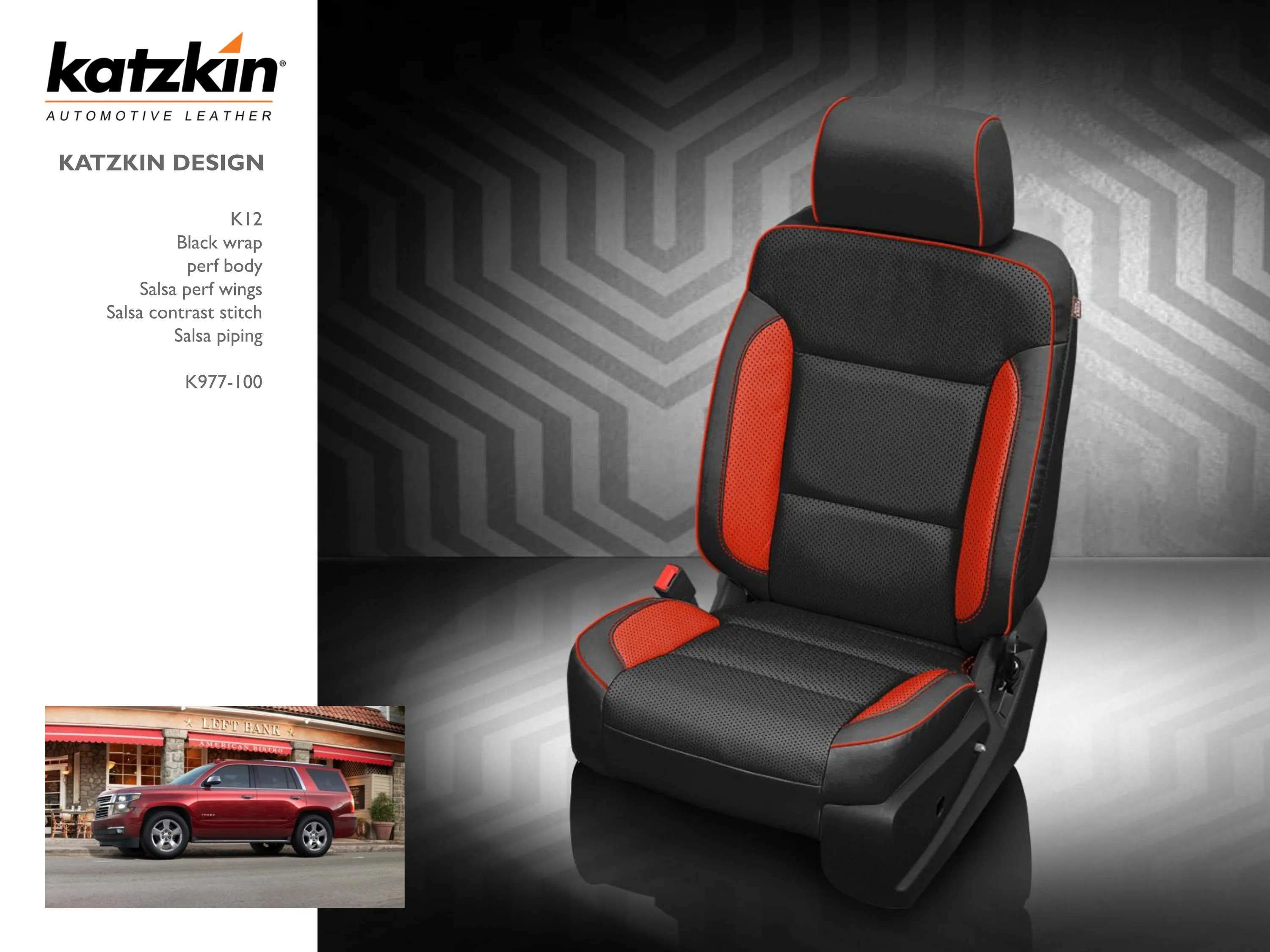 Custom Chevy Tahoe & Suburban Seats, 2015 - 2020, Katzkin Leather. - Image 9