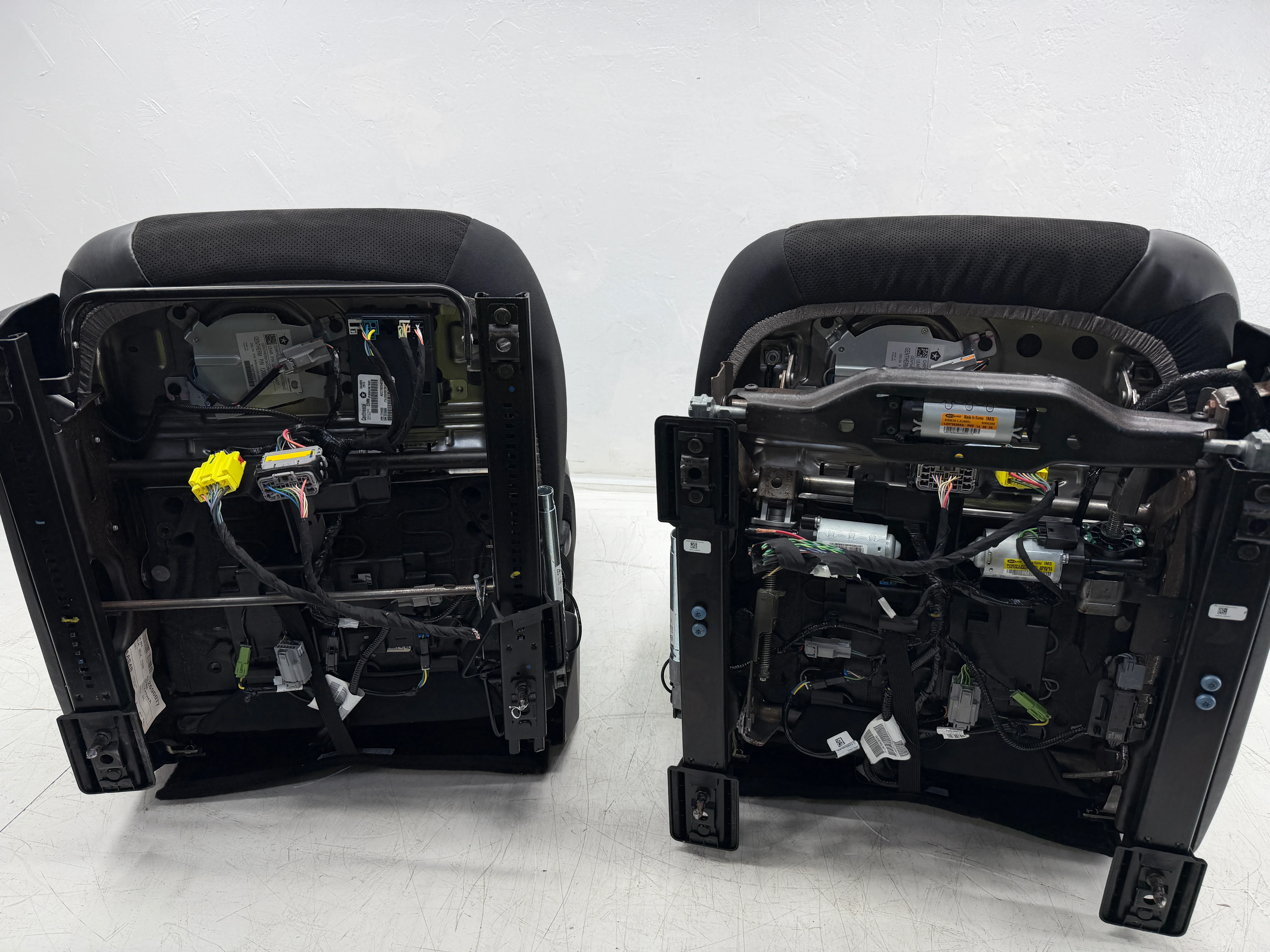 Dodge Challenger Seats 2008-2024, Heated Cooled Black Leather Suede #3084 - Image 11