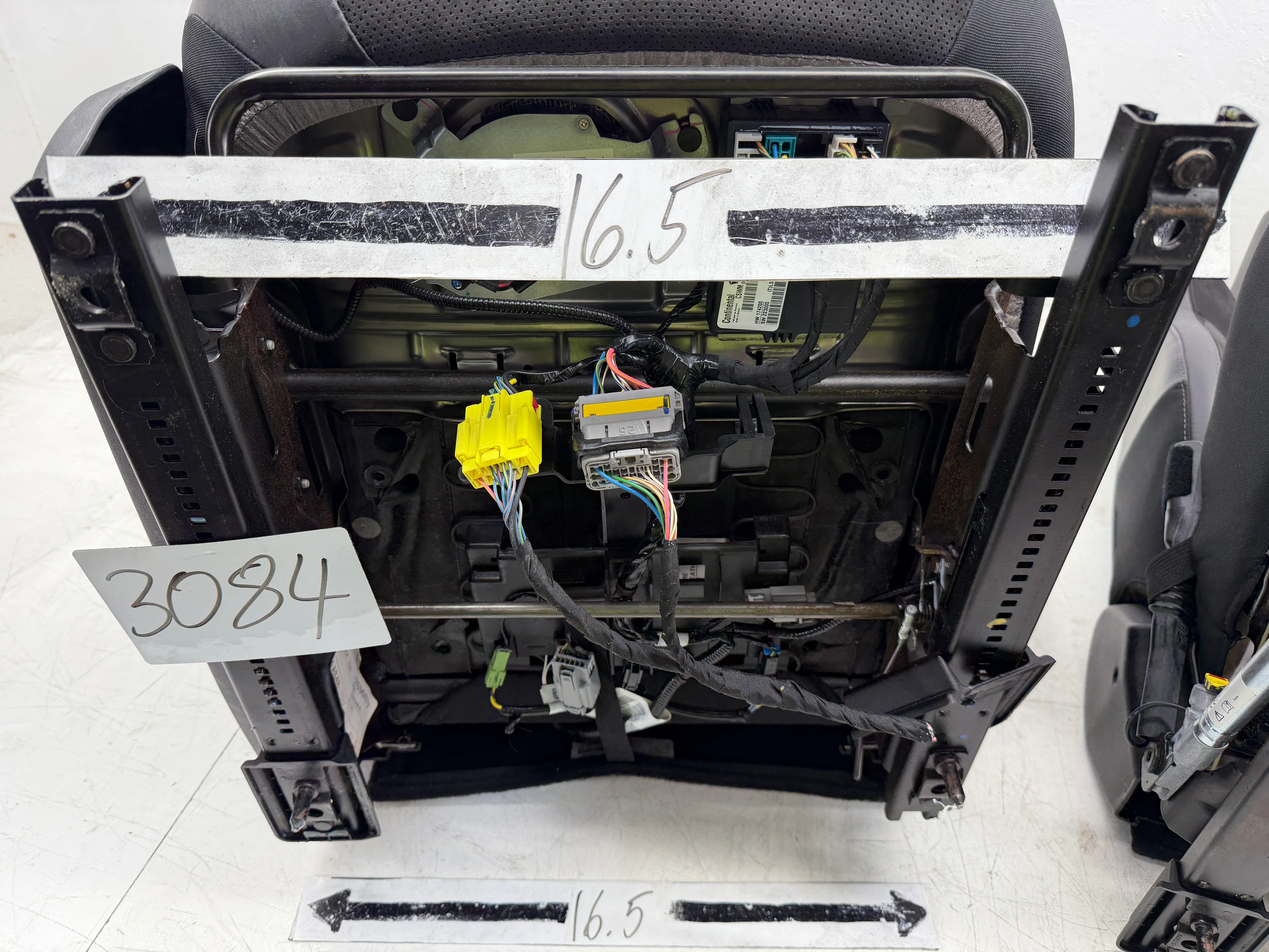 Dodge Challenger Seats 2008-2024, Heated Cooled Black Leather Suede #3084 - Image 13