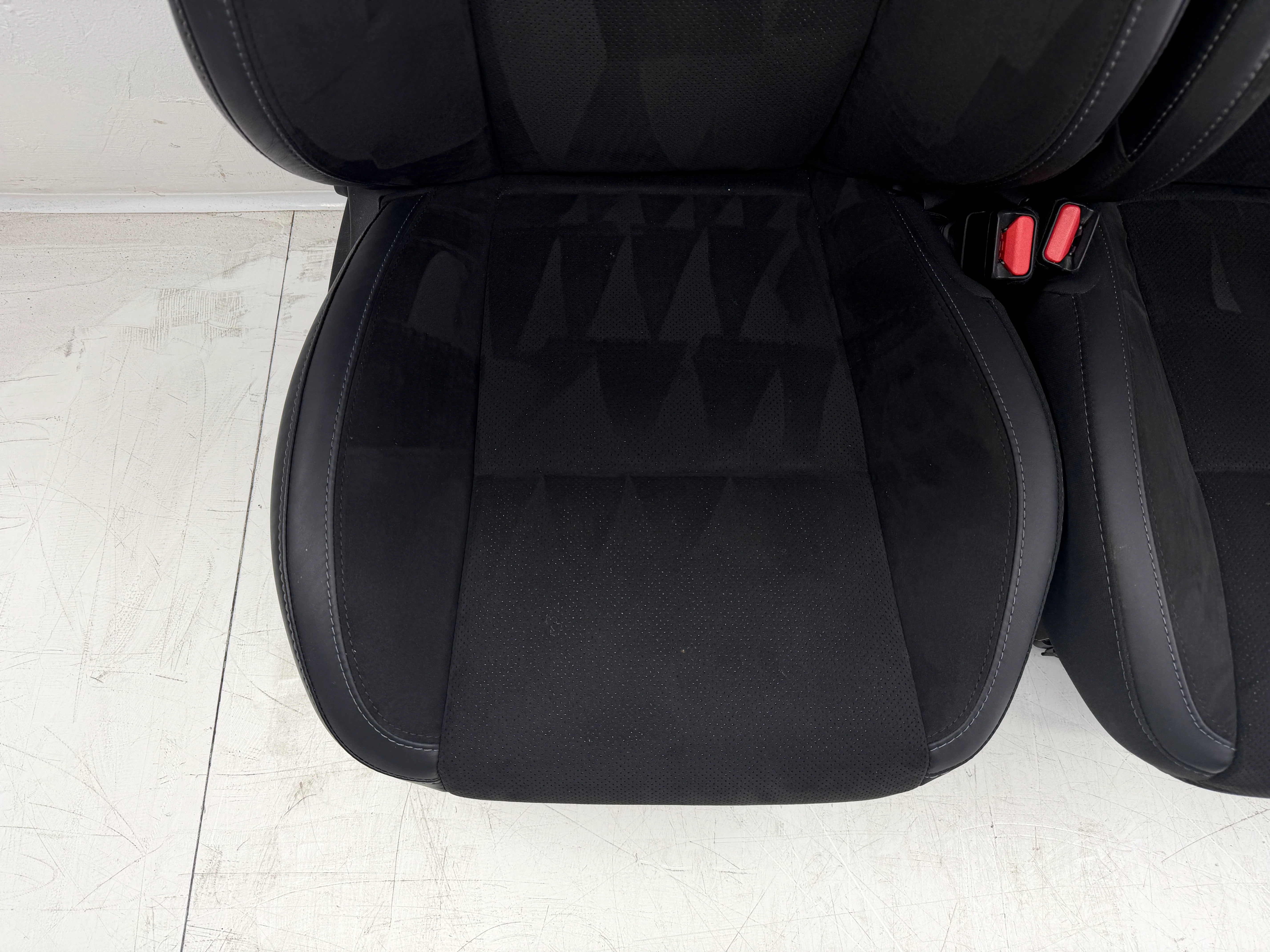 Dodge Challenger Seats 2008-2024, Heated Cooled Black Leather Suede #3084 - Image 5