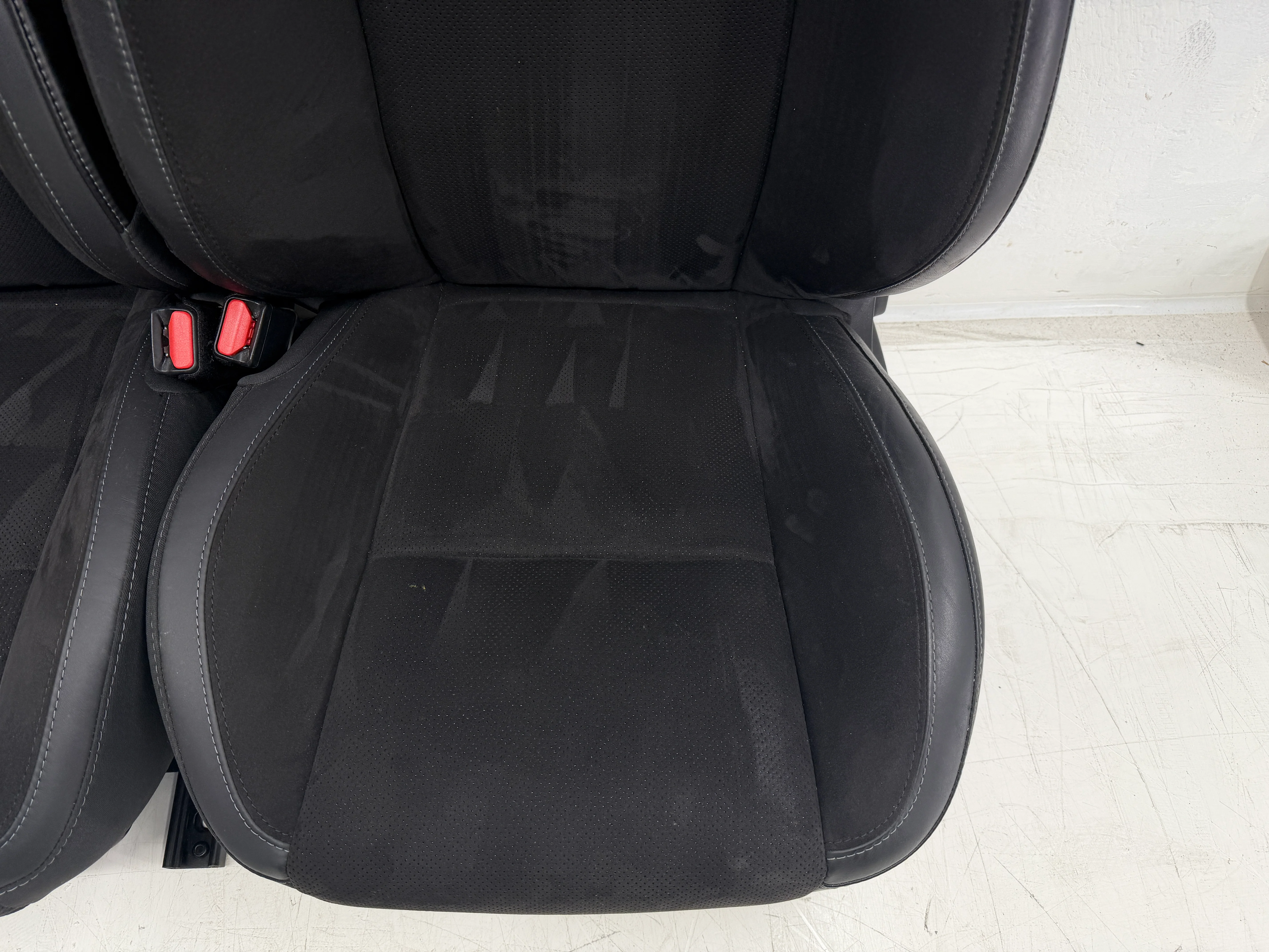 Dodge Challenger Seats 2008-2024, Heated Cooled Black Leather Suede #3084 - Image 6