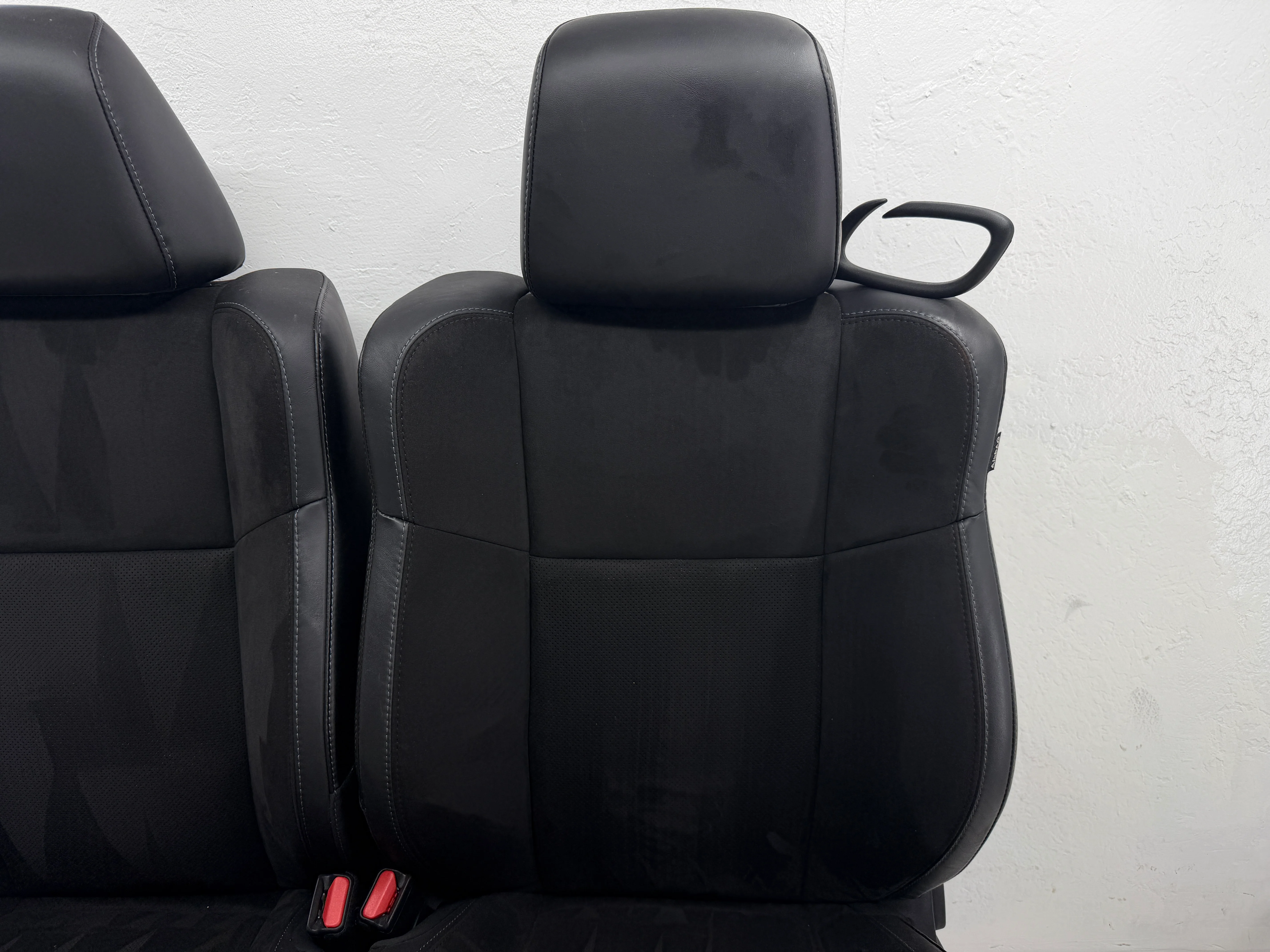Dodge Challenger Seats 2008-2024, Heated Cooled Black Leather Suede #3084 - Image 8