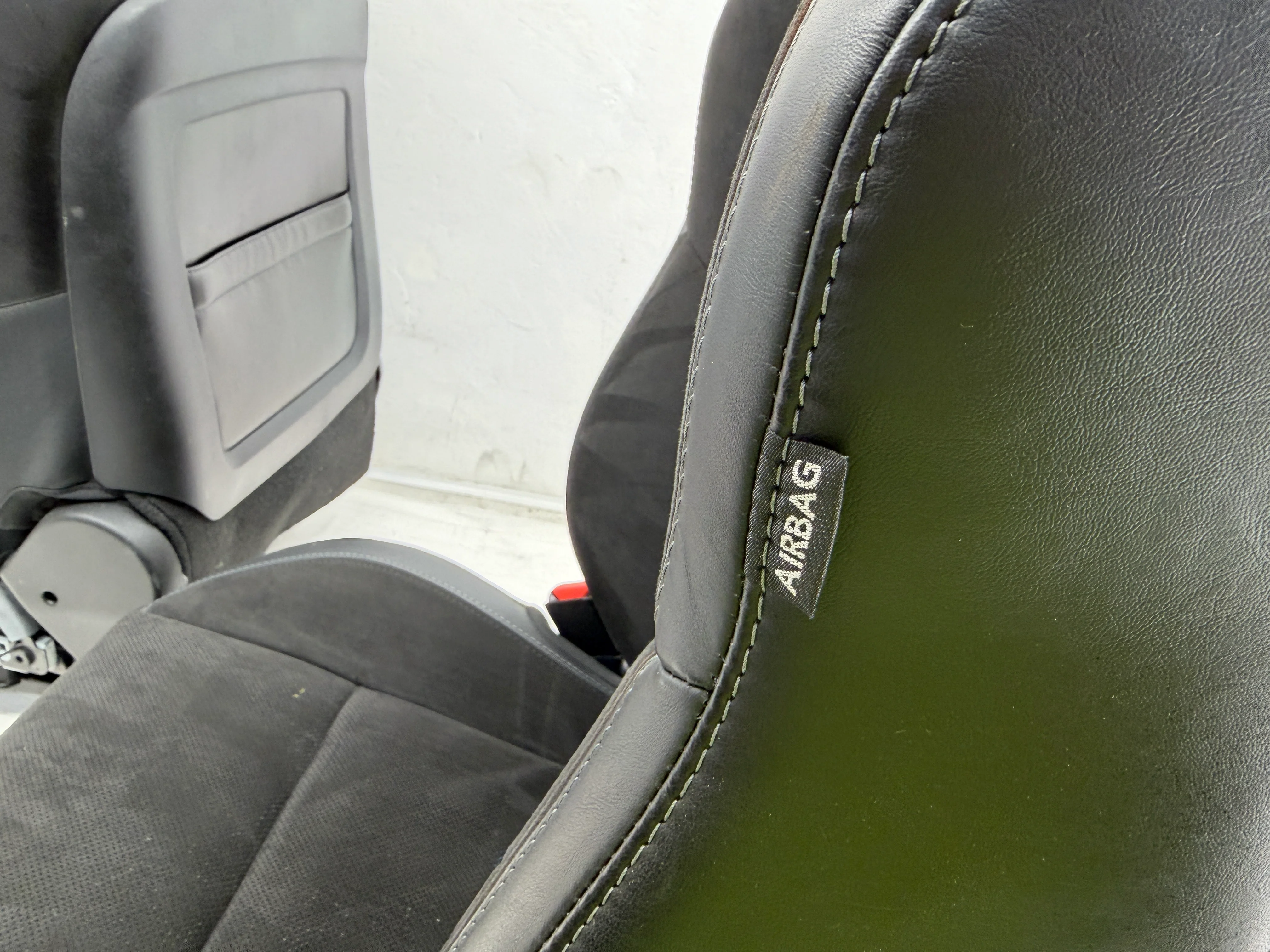 Dodge Challenger Seats 2008-2024, Heated Cooled Black Leather Suede #3084 - Image 9