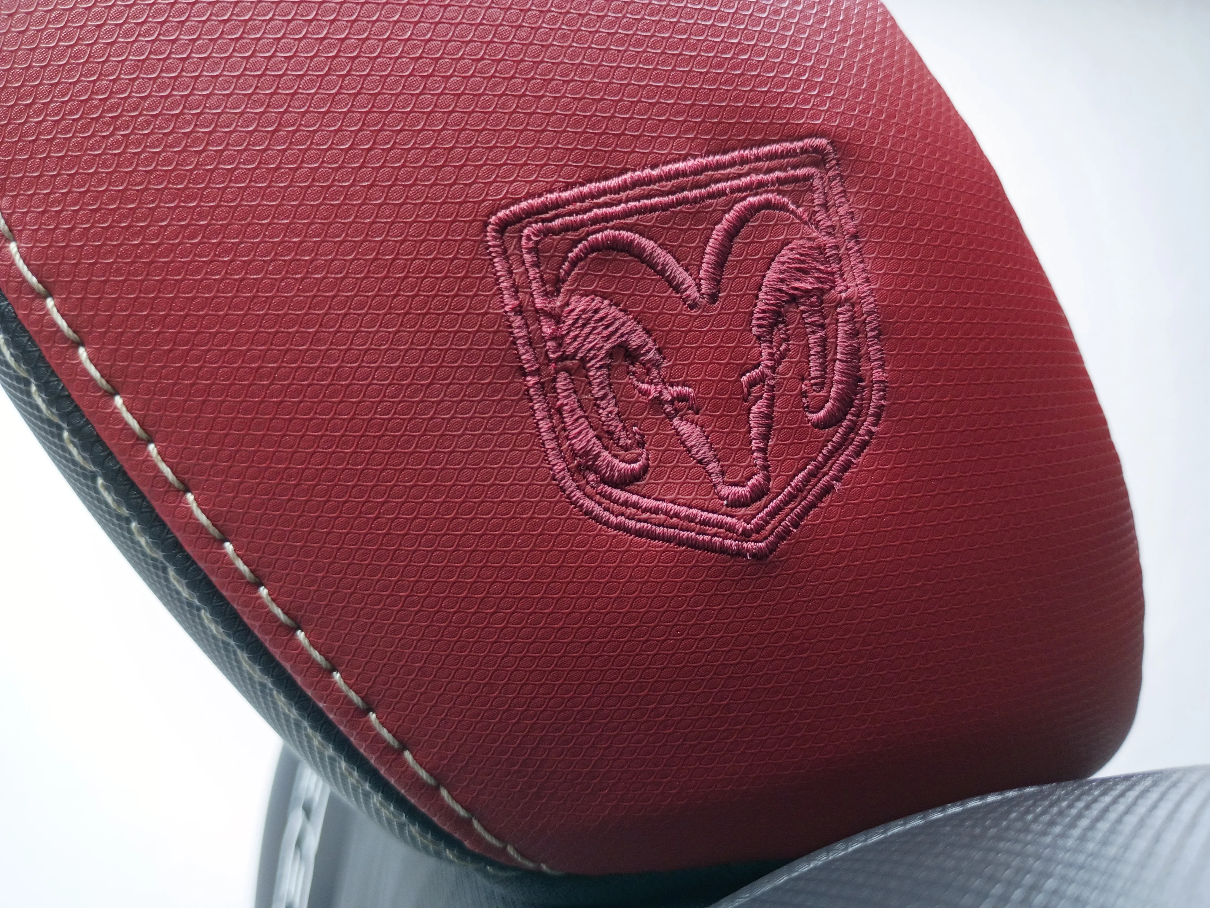 Ram Rebel 4th Gen Front Seats, 2009 - 2018 Black/Red Leather #3011 - Image 13