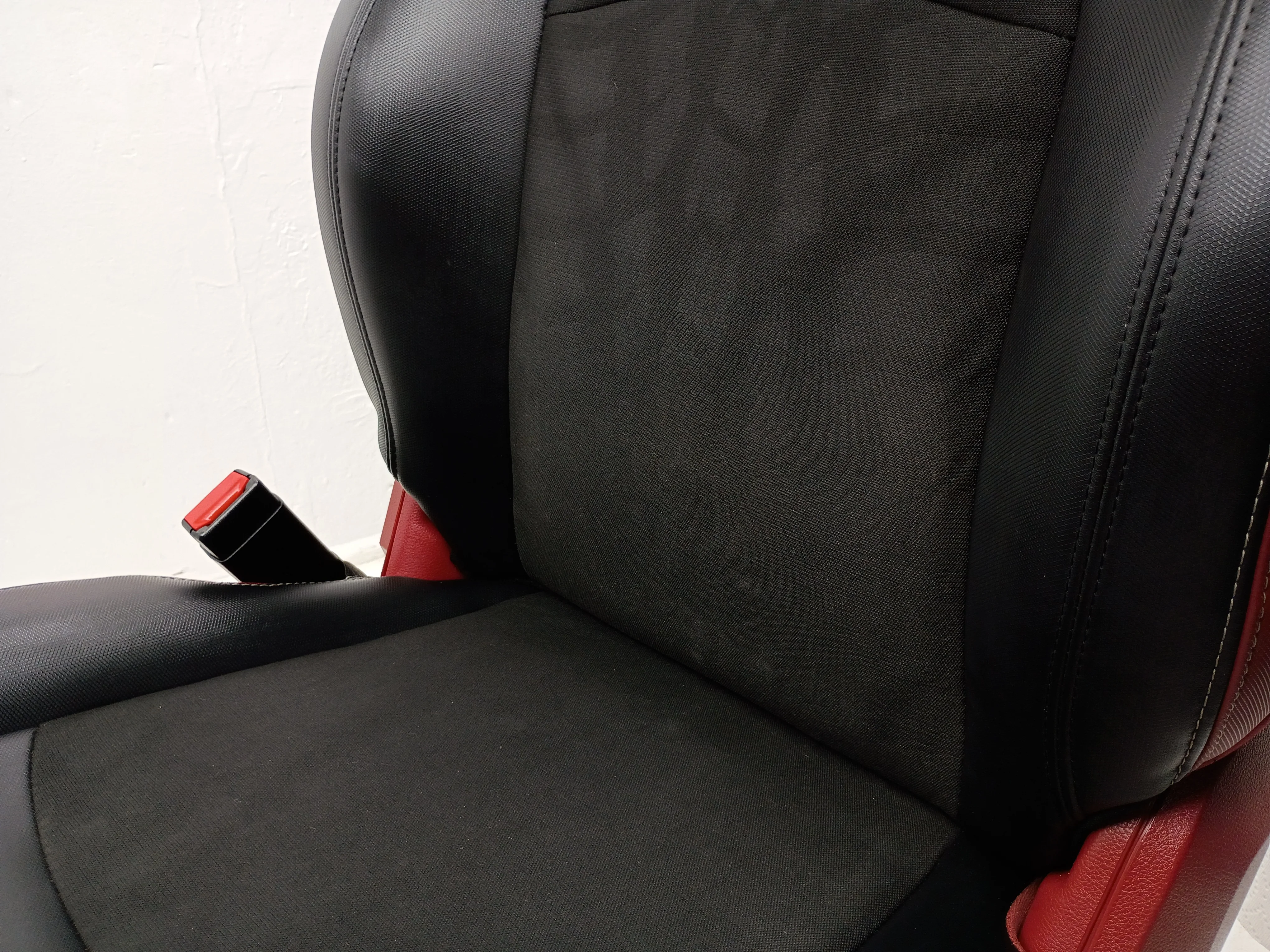 Ram Rebel 4th Gen Front Seats, 2009 - 2018 Black/Red Leather #3011 - Image 15