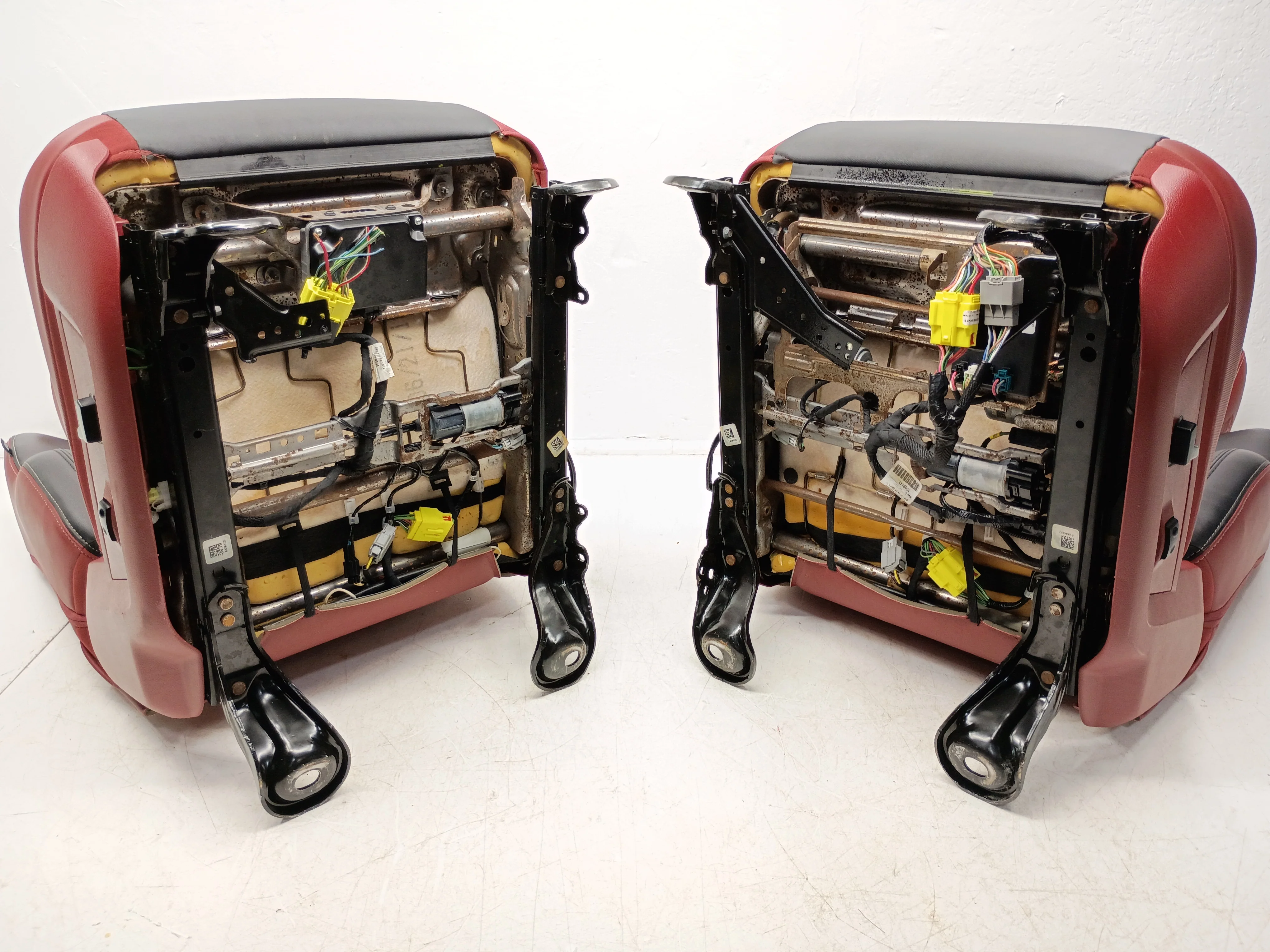 Ram Rebel 4th Gen Front Seats, 2009 - 2018 Black/Red Leather #3011 - Image 16