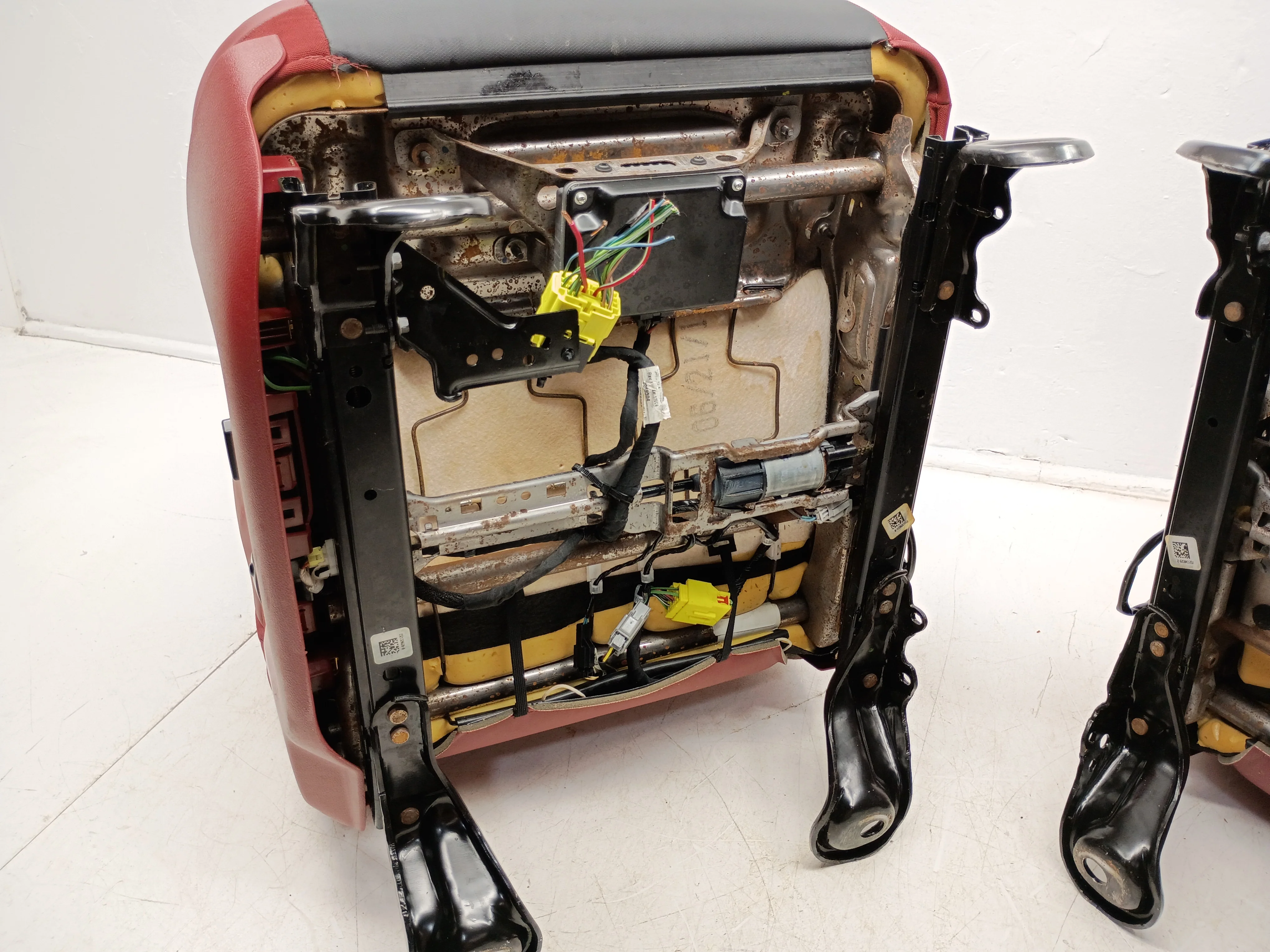 Ram Rebel 4th Gen Front Seats, 2009 - 2018 Black/Red Leather #3011 - Image 17