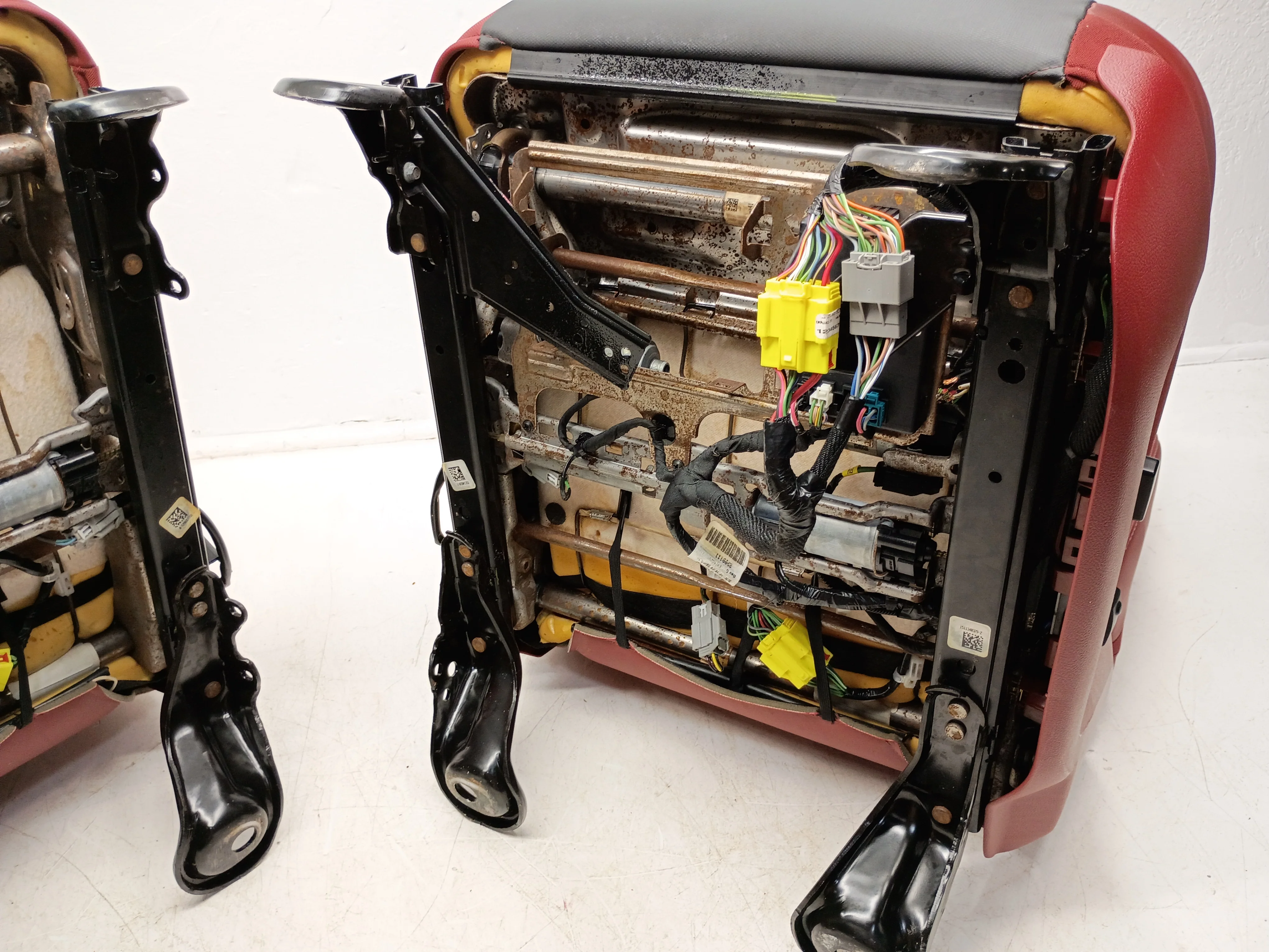 Ram Rebel 4th Gen Front Seats, 2009 - 2018 Black/Red Leather #3011 - Image 18