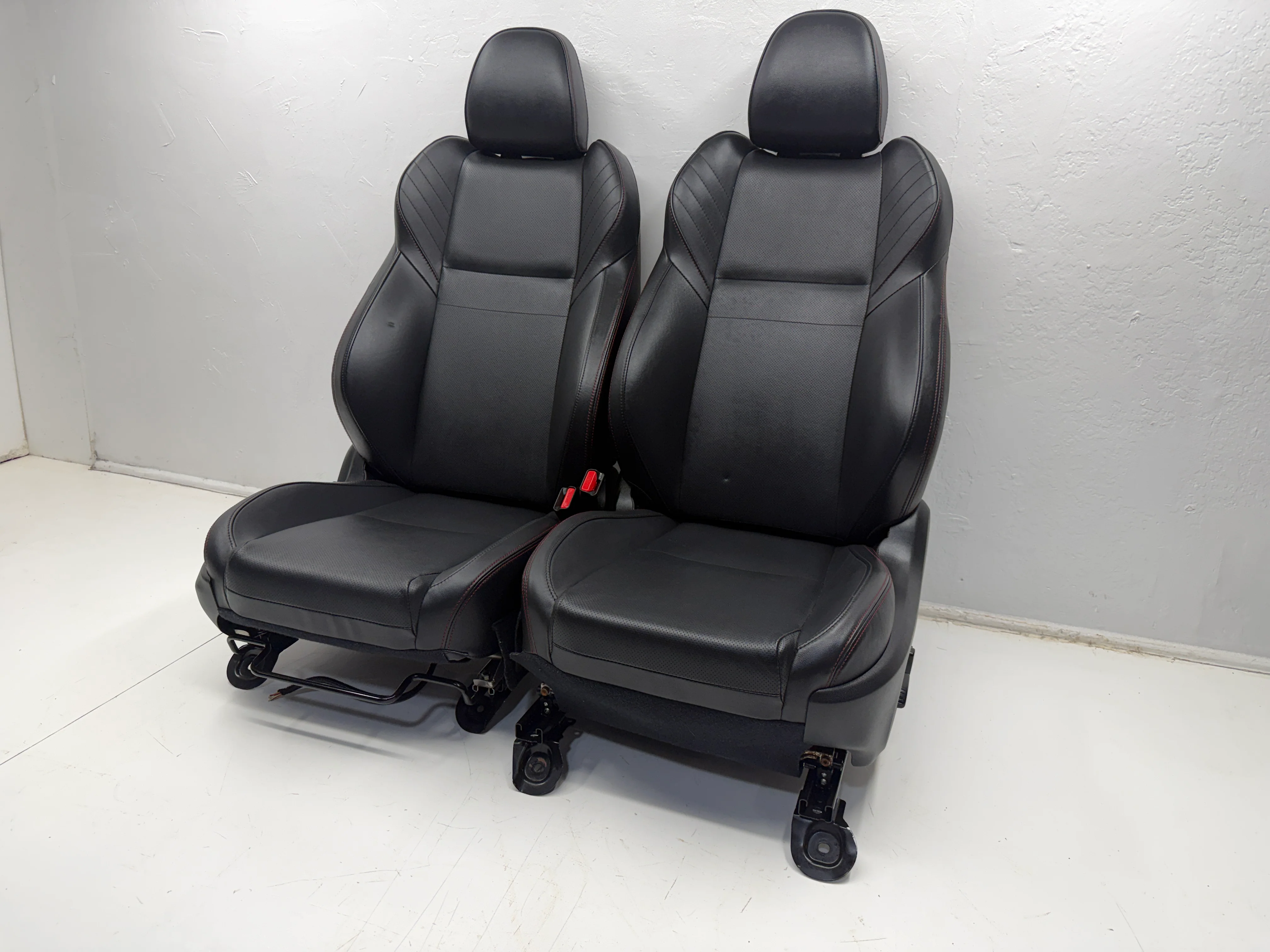 Subaru WRX Seats 2016-2021, Black Leather Powered #3023 - Image 13